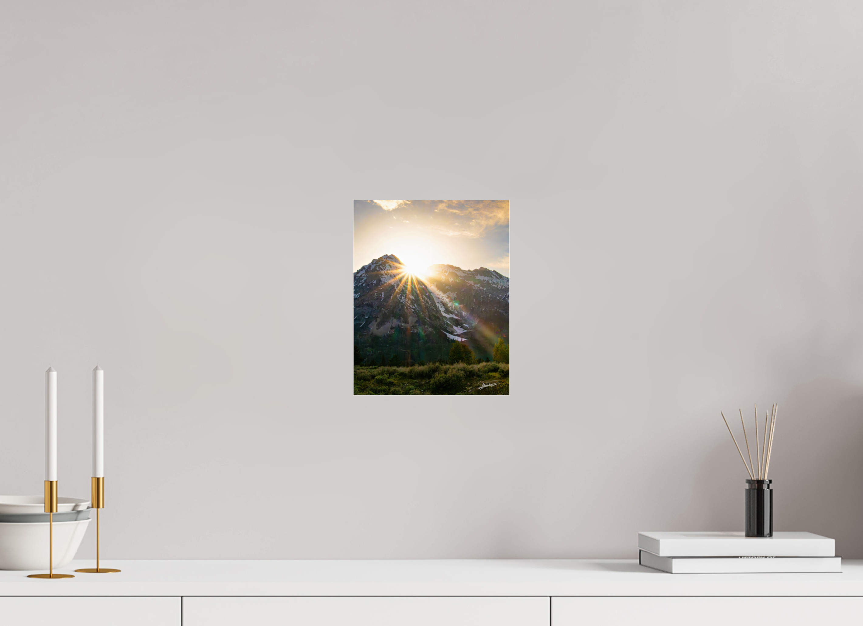 8 x 10″, Metallic Under Acrylic The Last Ray