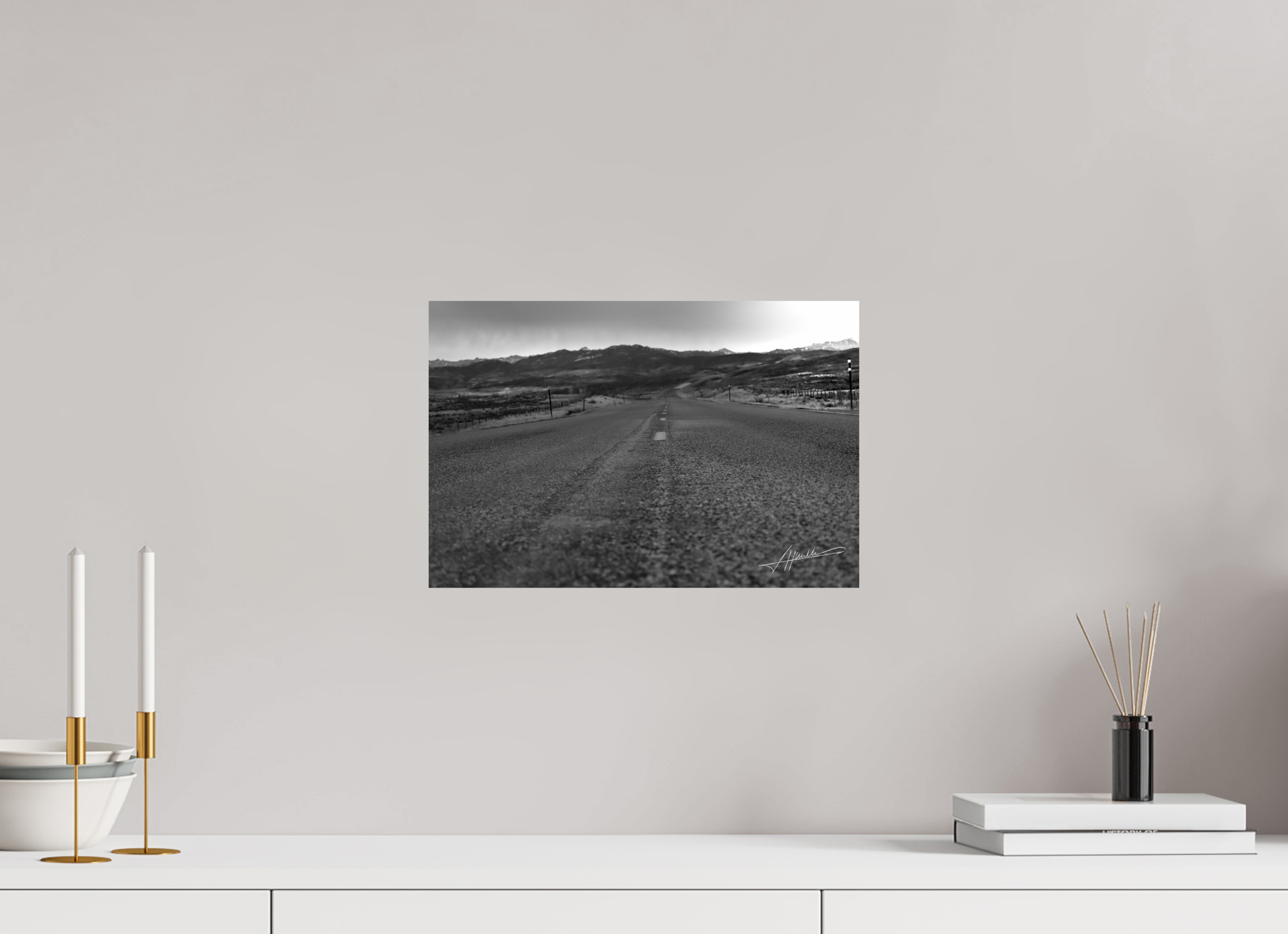 15 x 10″, Photo Print On Ilford Baryta Paper Highway to the Storm