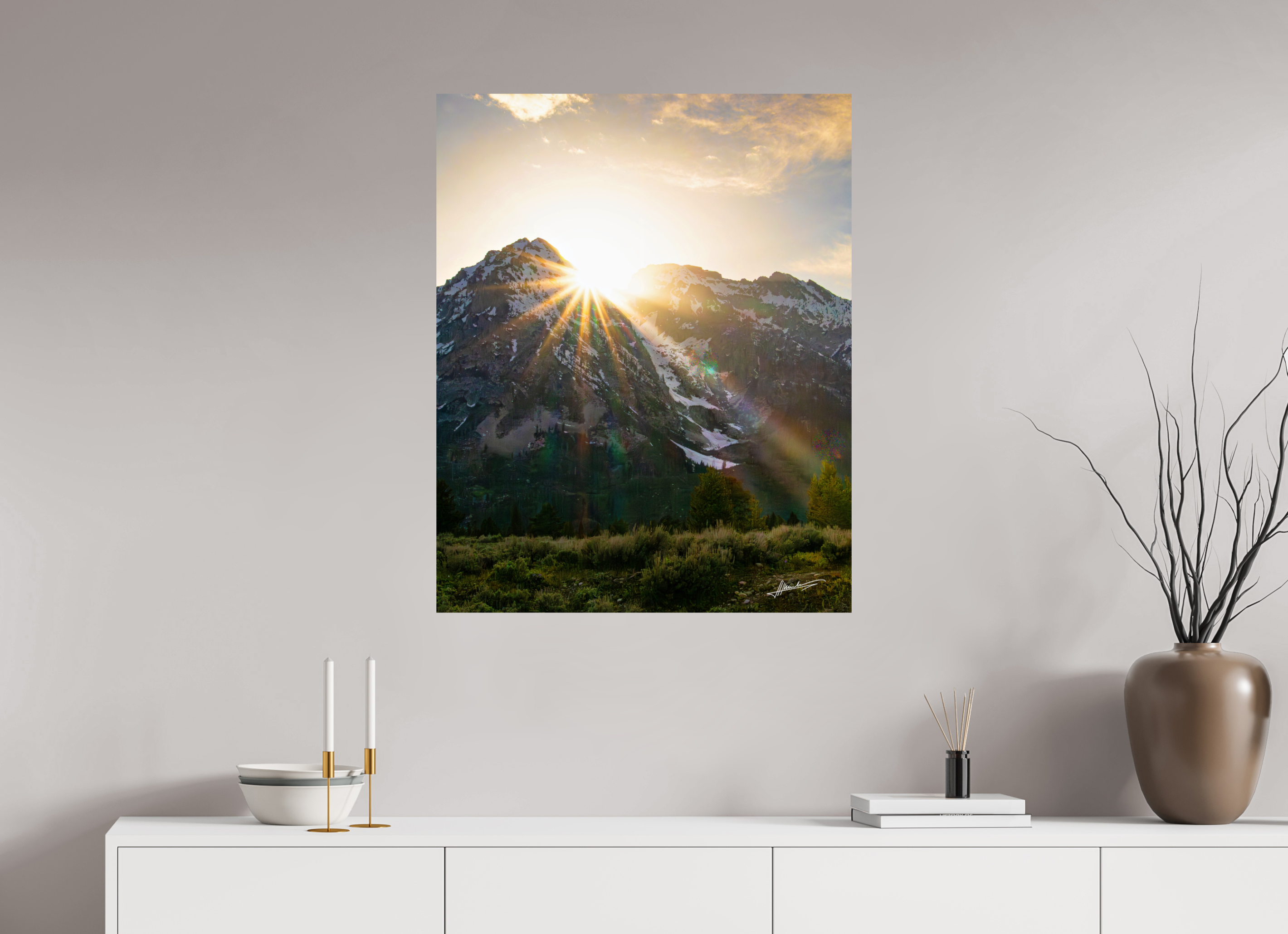 28 x 35″, ChromaLuxe HD Metal The Last Ray