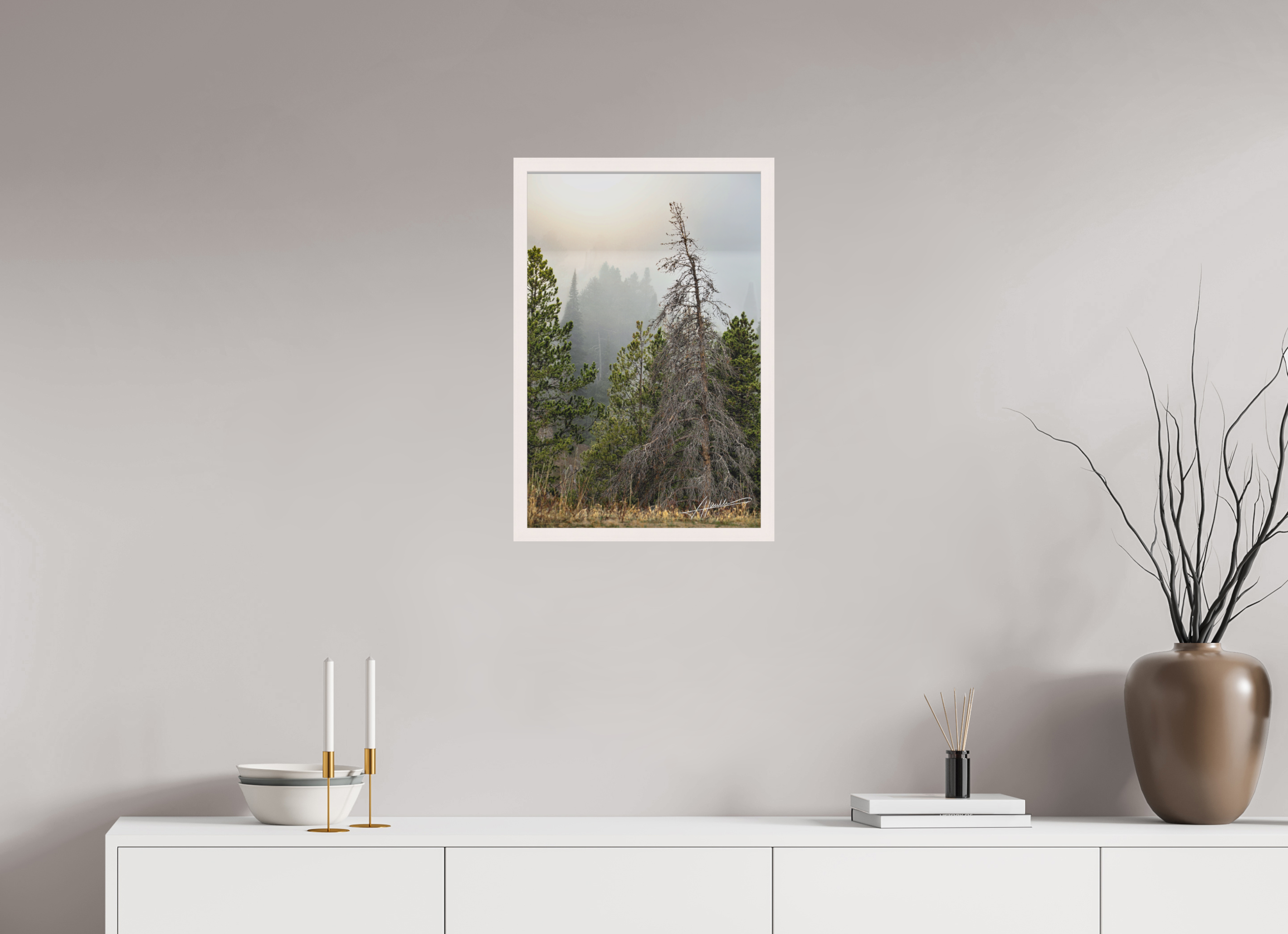 16 x 24″, Shadow Box Frame The Lifting Fog