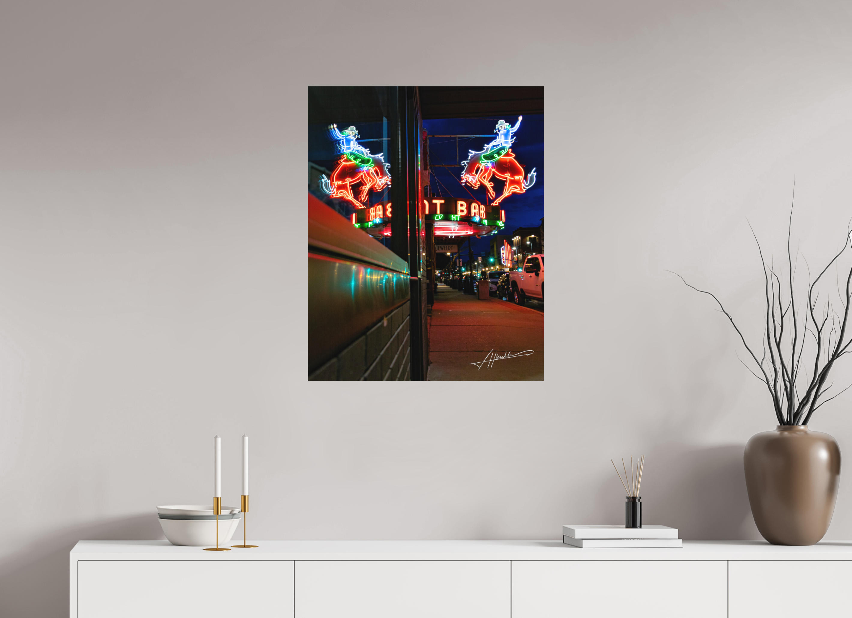 24 x 30″, Metal Dibond Mint Bar Sherridan