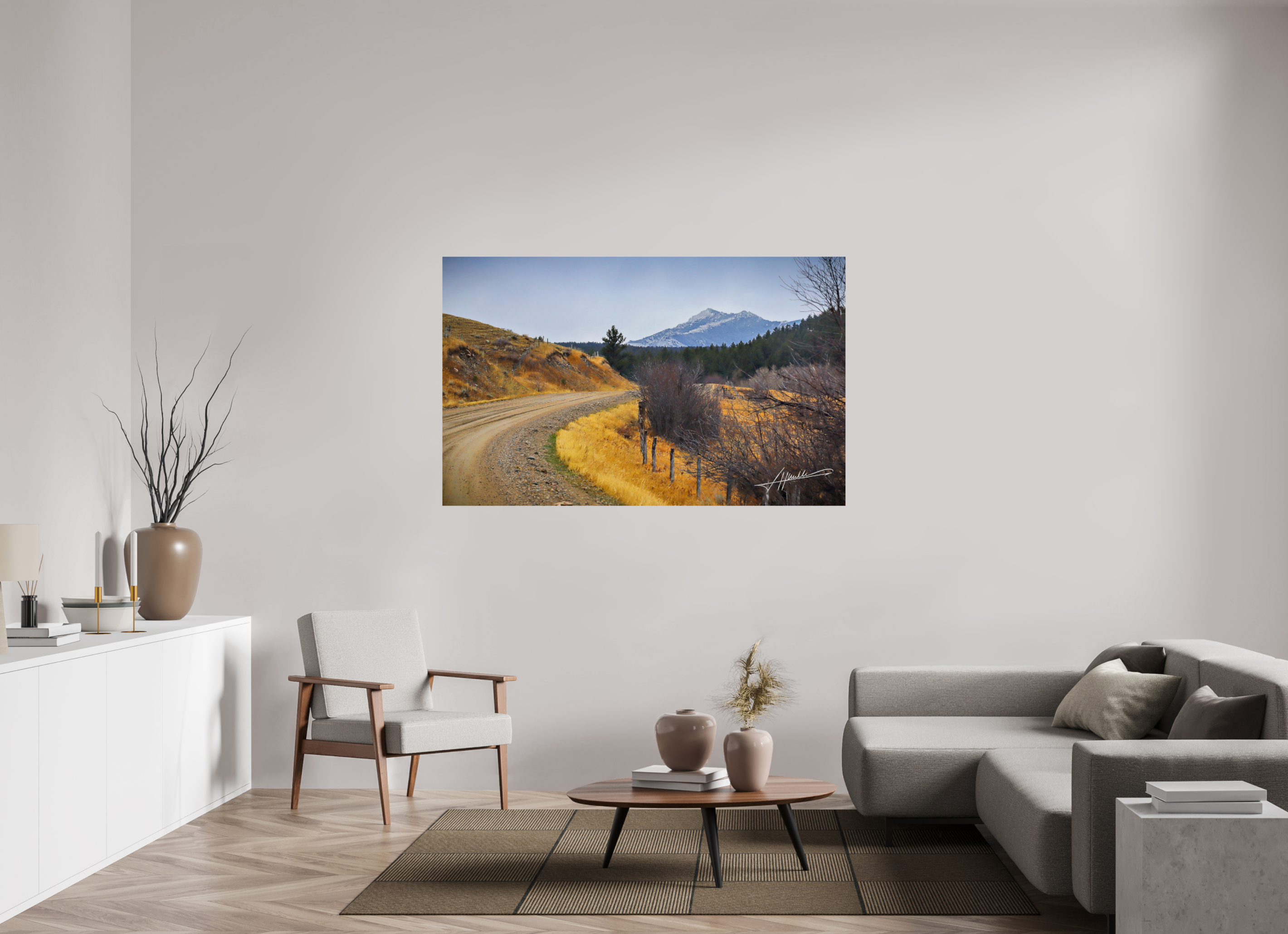 64.7 x 40″, Fine Art Dibond The Road to Adventure