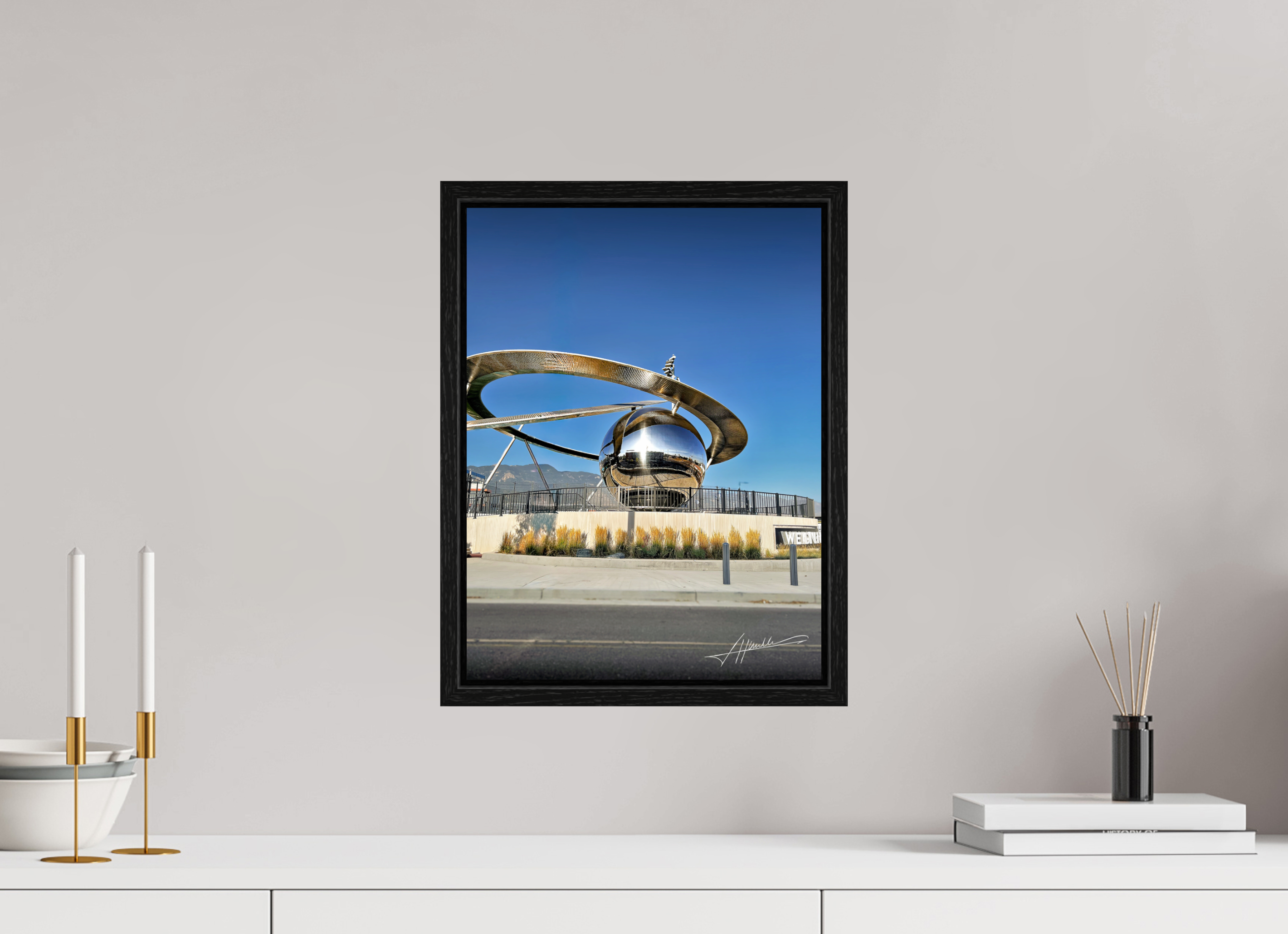 12 x 16″, Floater Frame Epicenter Sculpture