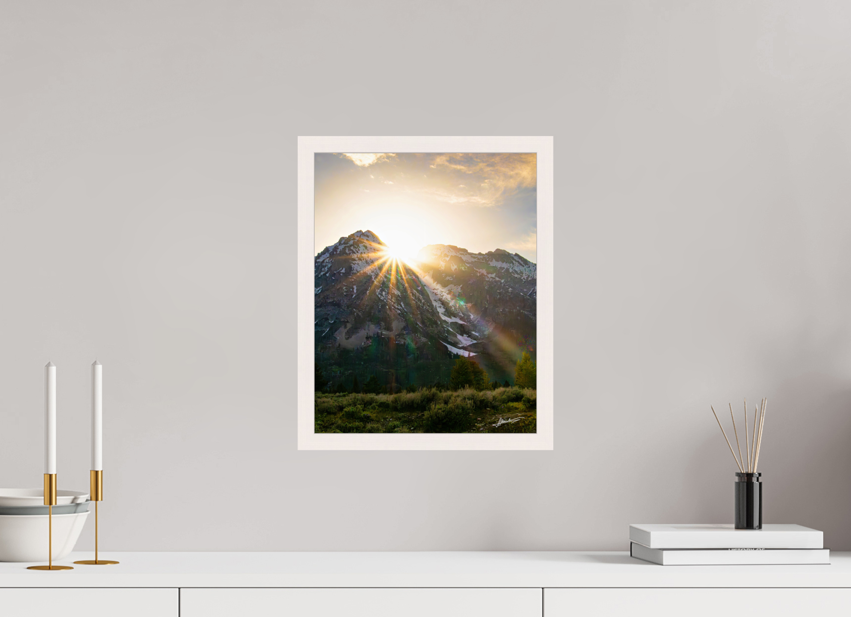 12 x 15″, Gallery Frame The Last Ray