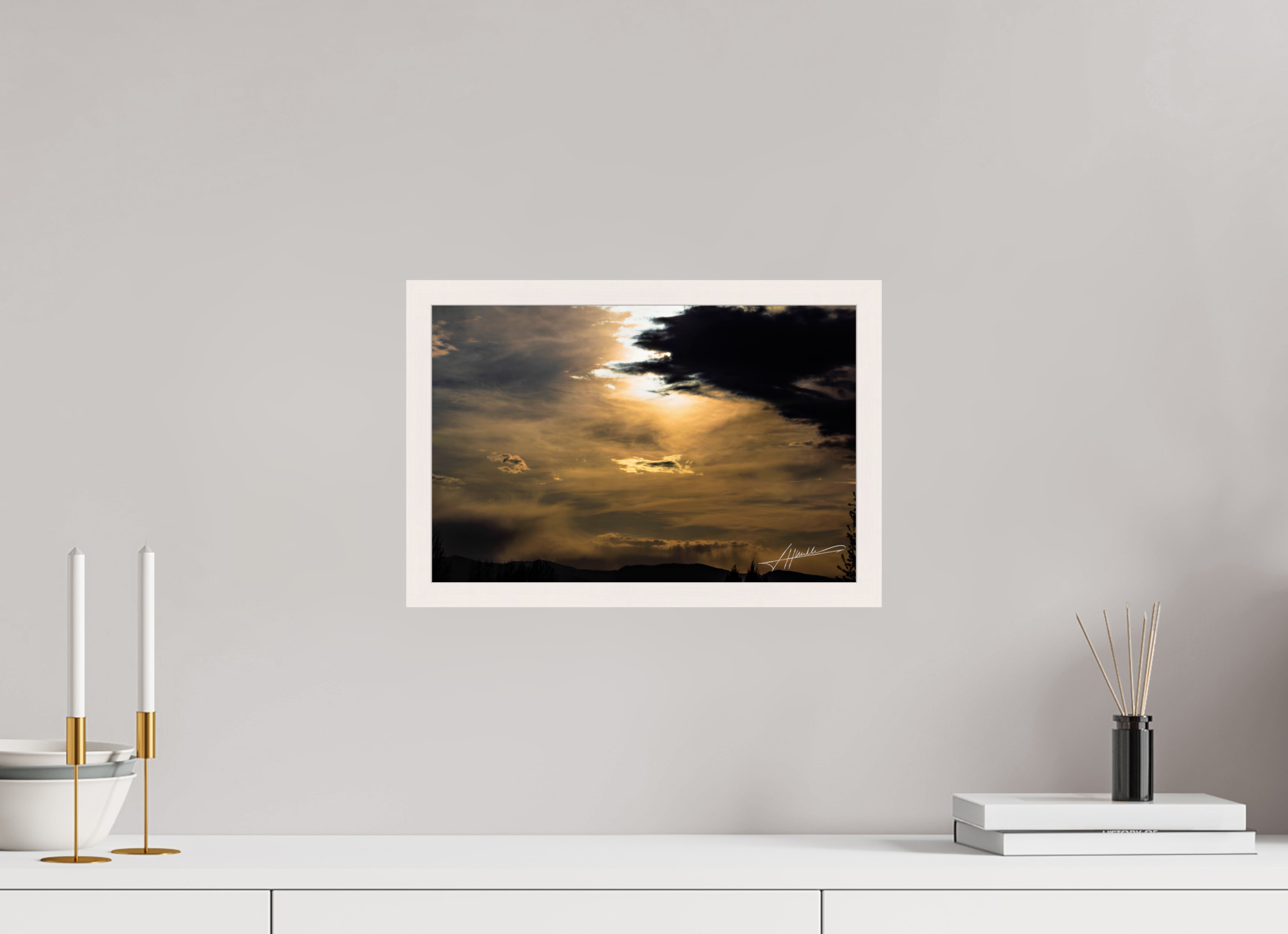 15 x 10″, Gallery Frame Silver Lining