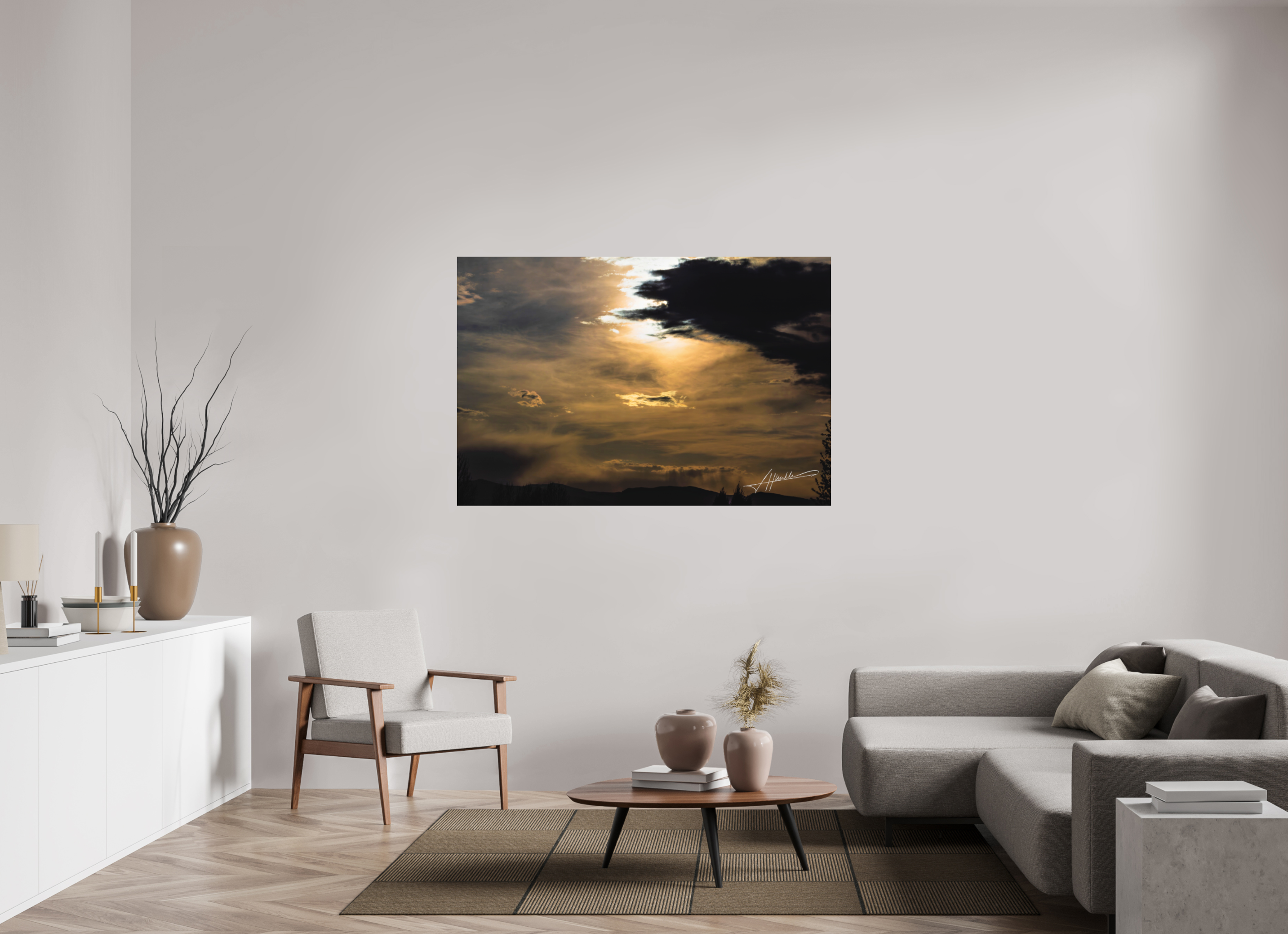 60 x 40″, Metal Dibond Silver Lining