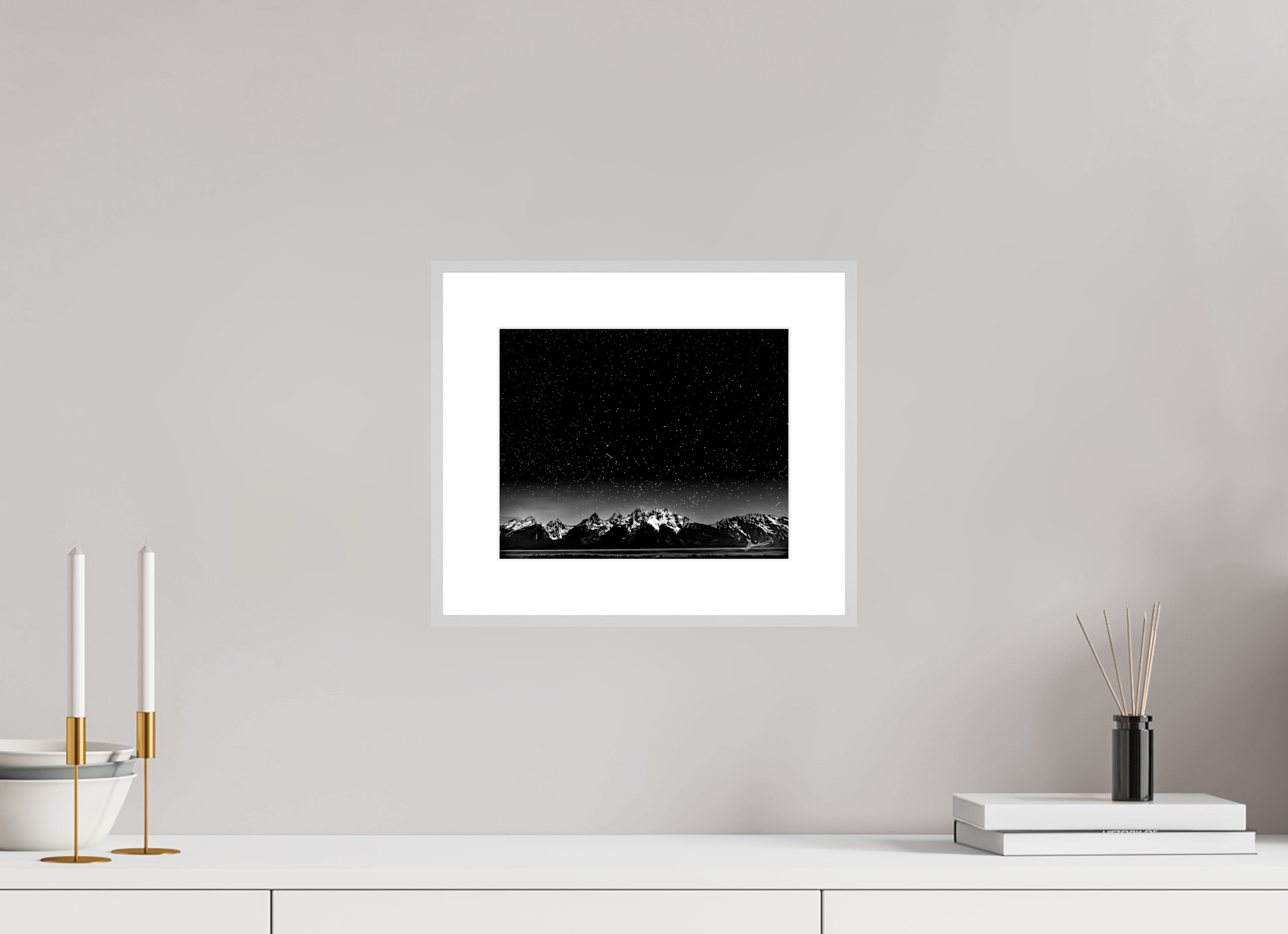 10 x 8″, Changeable Magnetic Frame Midnight in the Rockies