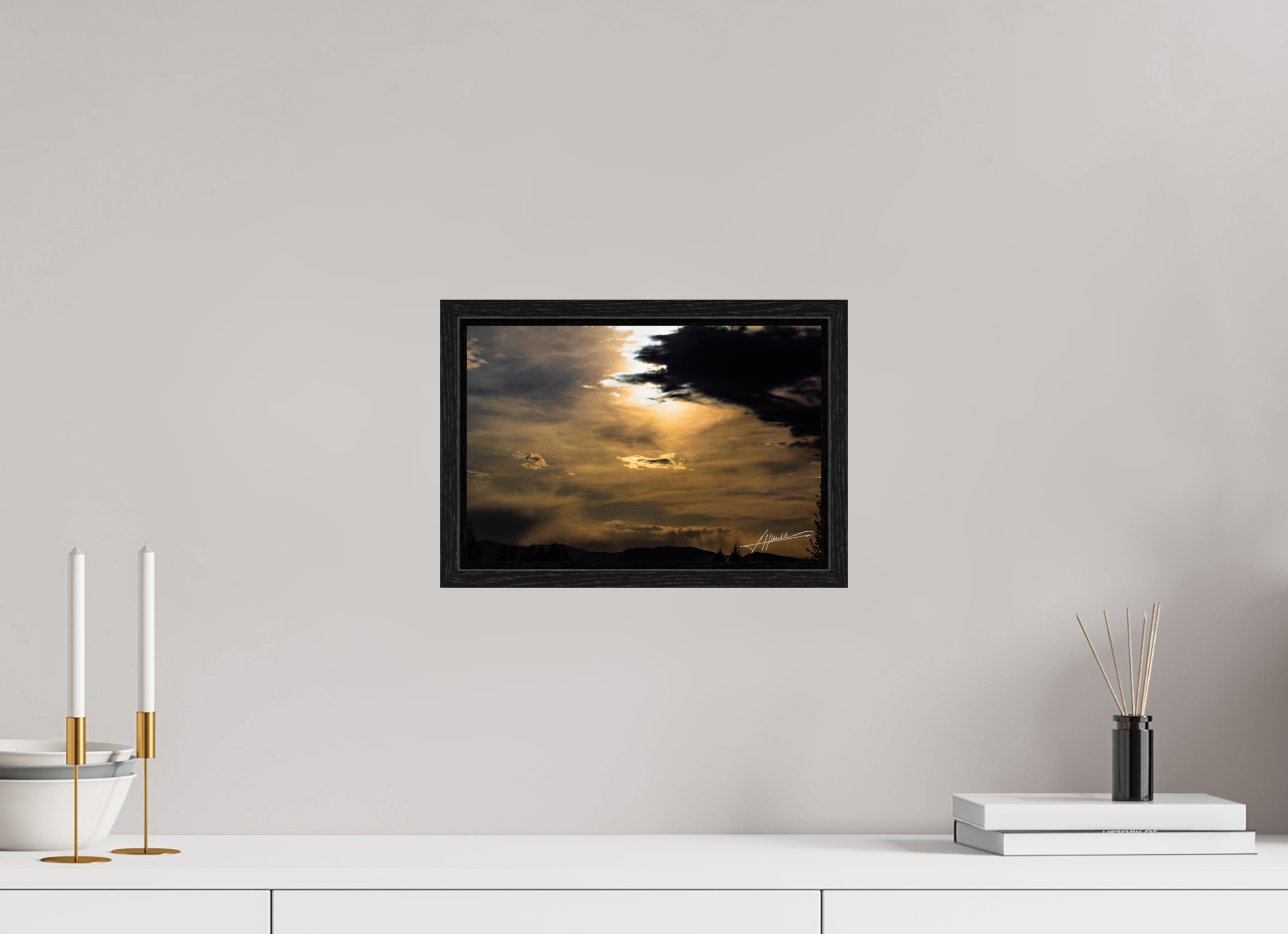 12 x 8″, Floater Frame Silver Lining