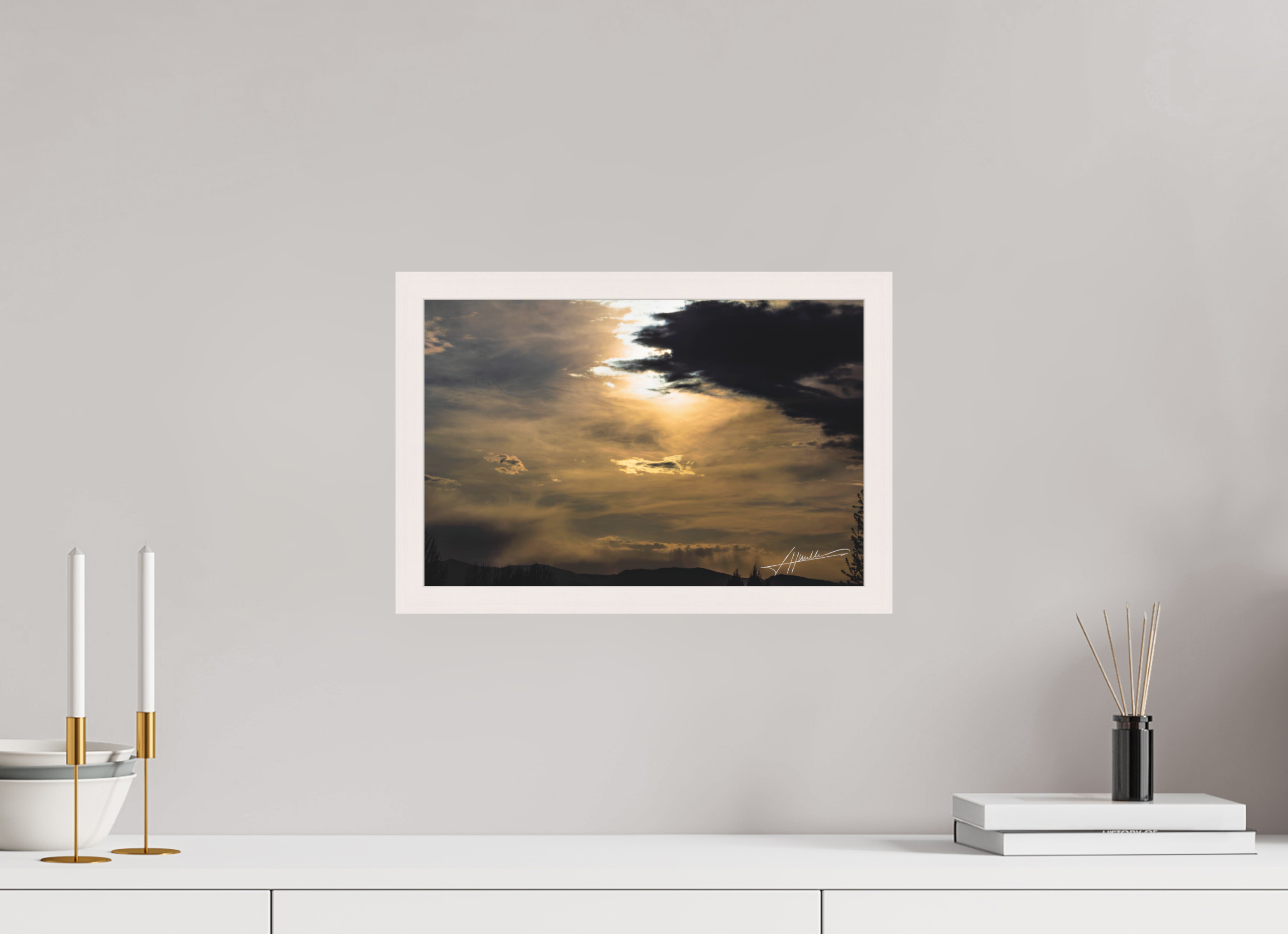 15 x 10″, Shadow Box Frame Silver Lining