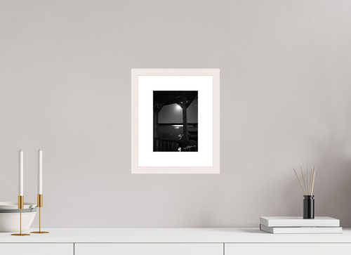 6 x 8″, Solid Wood Frame with Passe-partout A Night on the Water