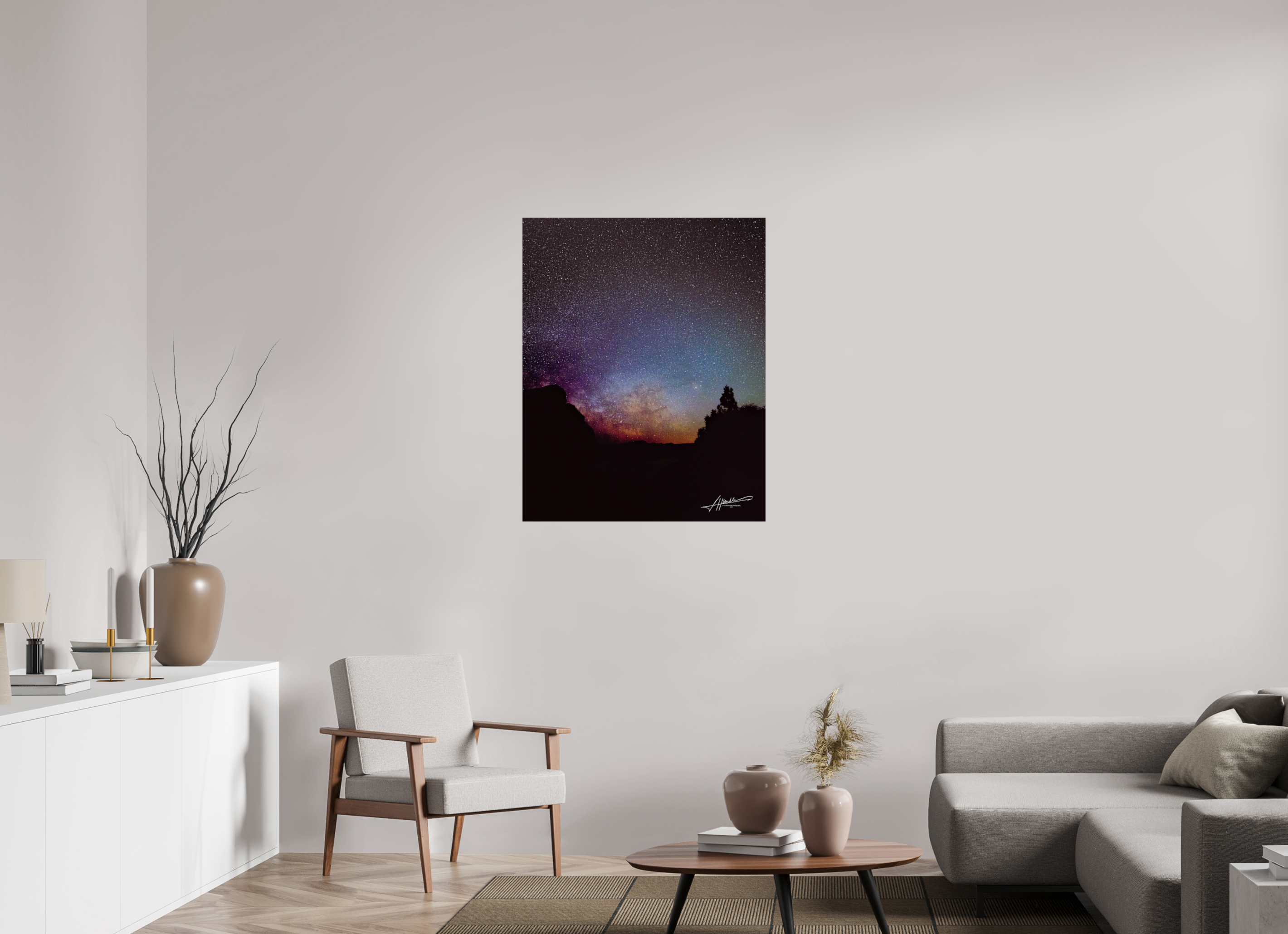 31 x 38.7″, Photo Print Under Acrylic Glass Eye of the Milky Way