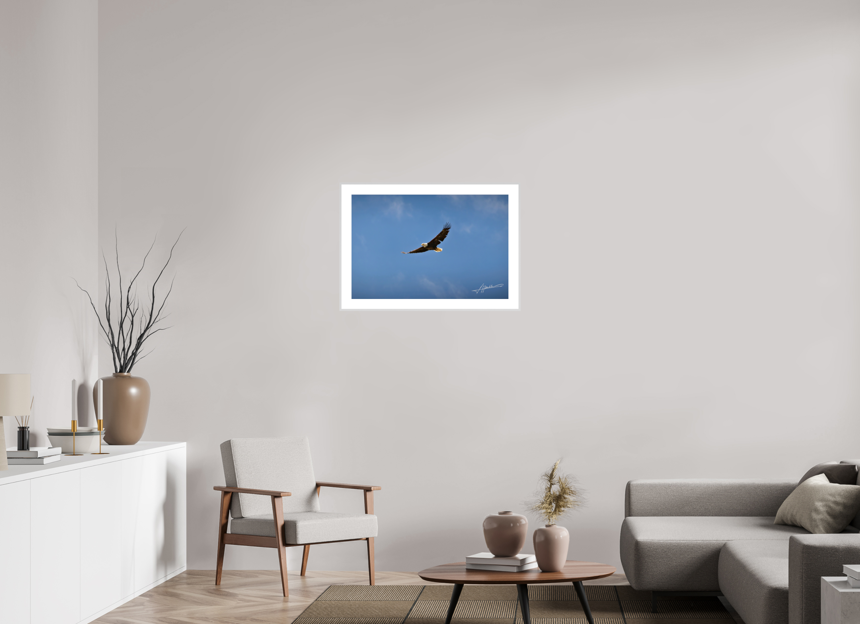 30 x 20″, Changeable Magnetic Frame Soaring Free