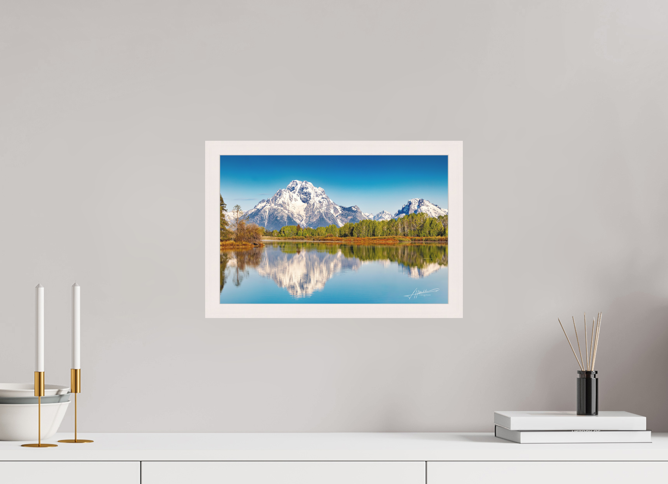 15 x 10″, Shadow Box Frame Serene Reflection