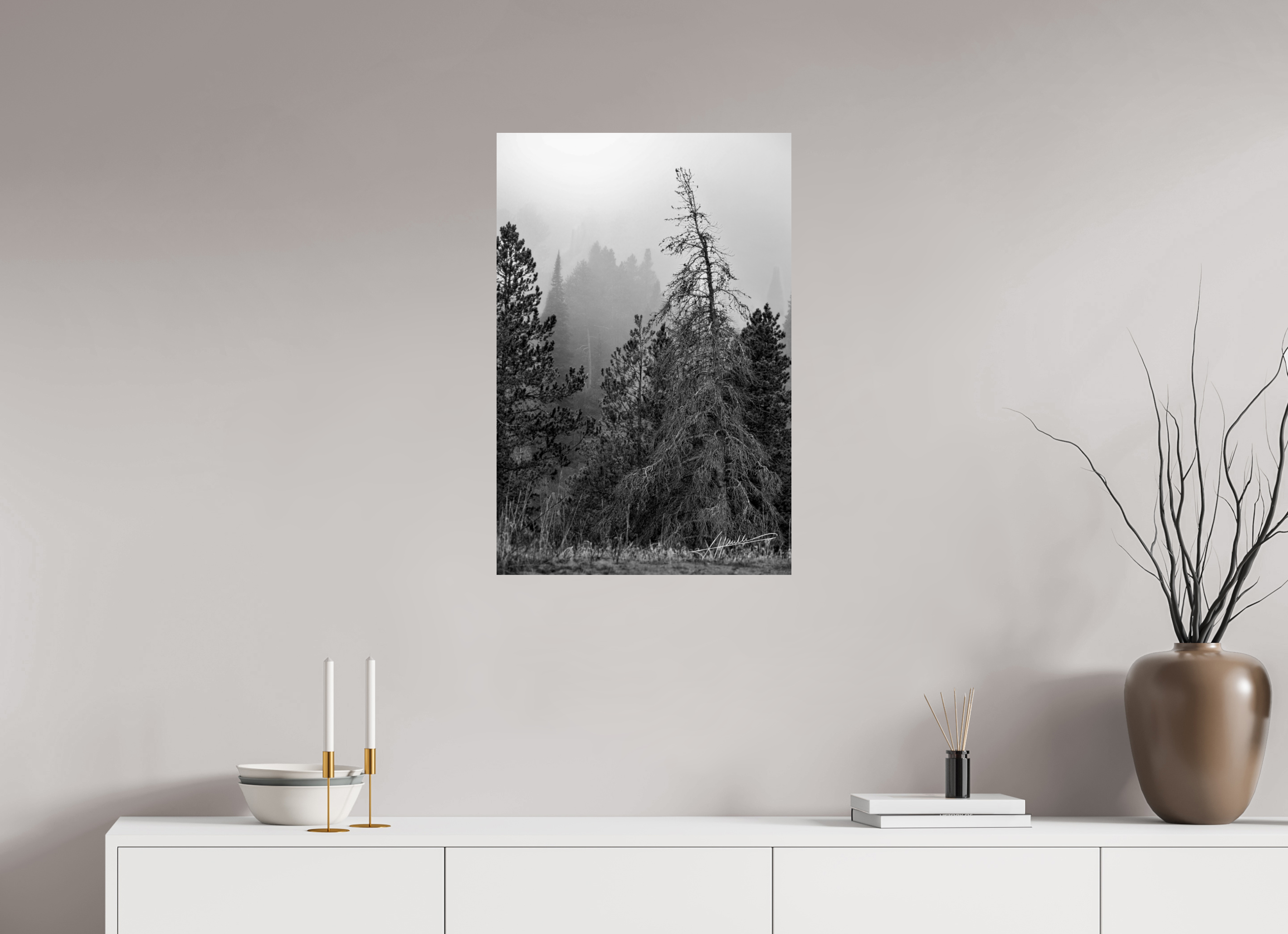 20 x 30″, Photo Print On Ilford Baryta Paper The Lifting Fog