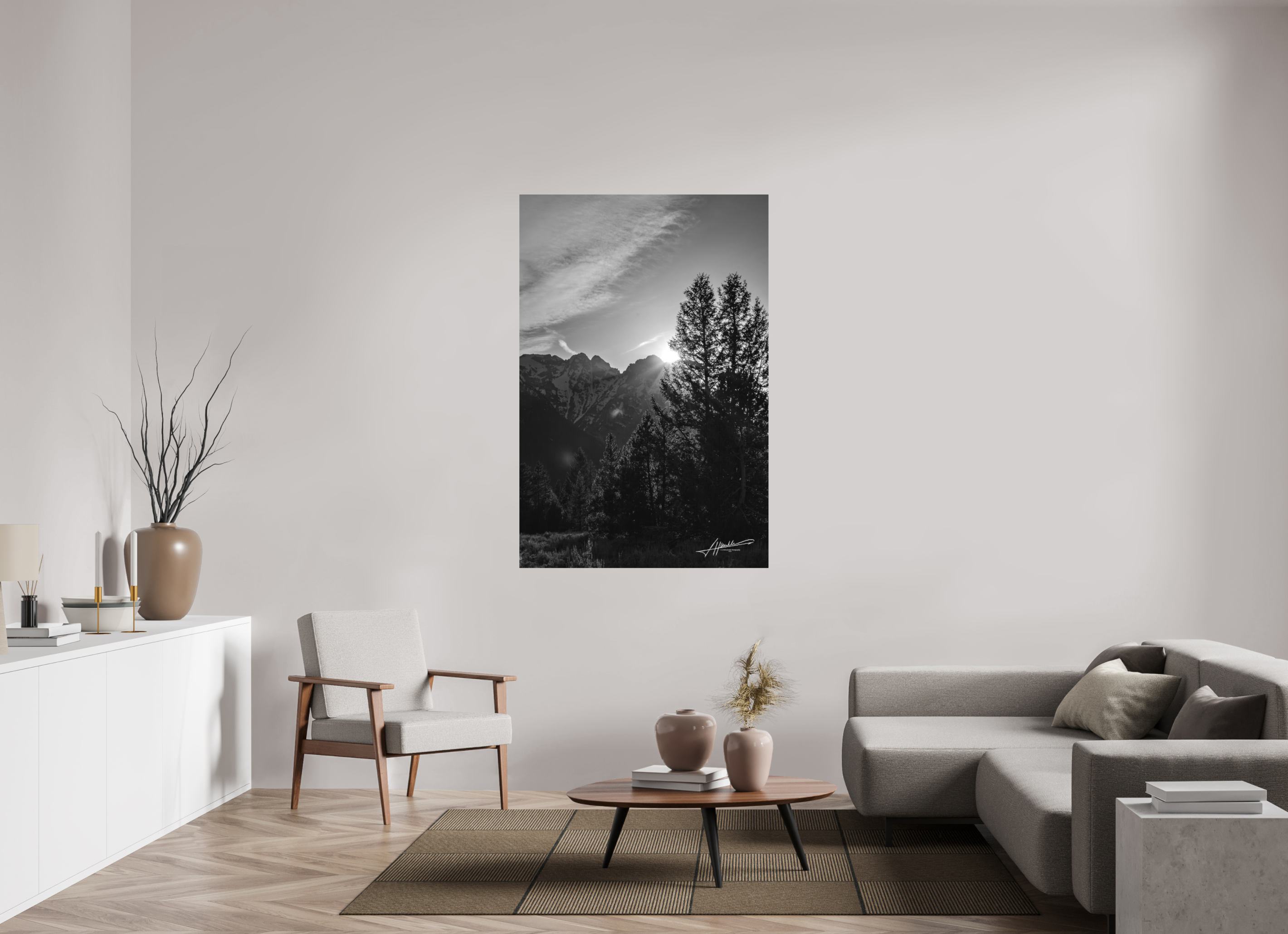 40 x 60″, Ilford Aluminum BW B/W Peaks