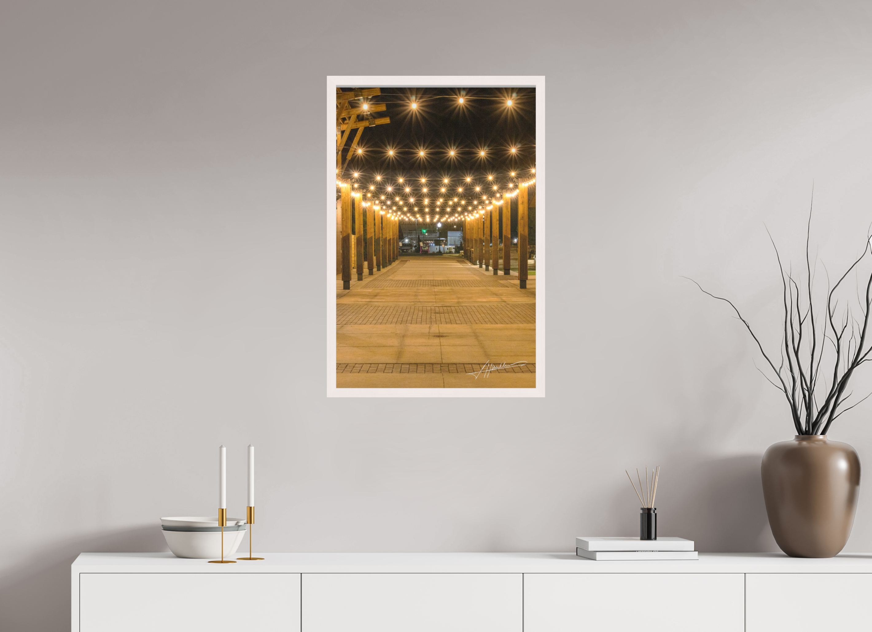 20 x 30″, Shadow Box Frame Guiding Lights