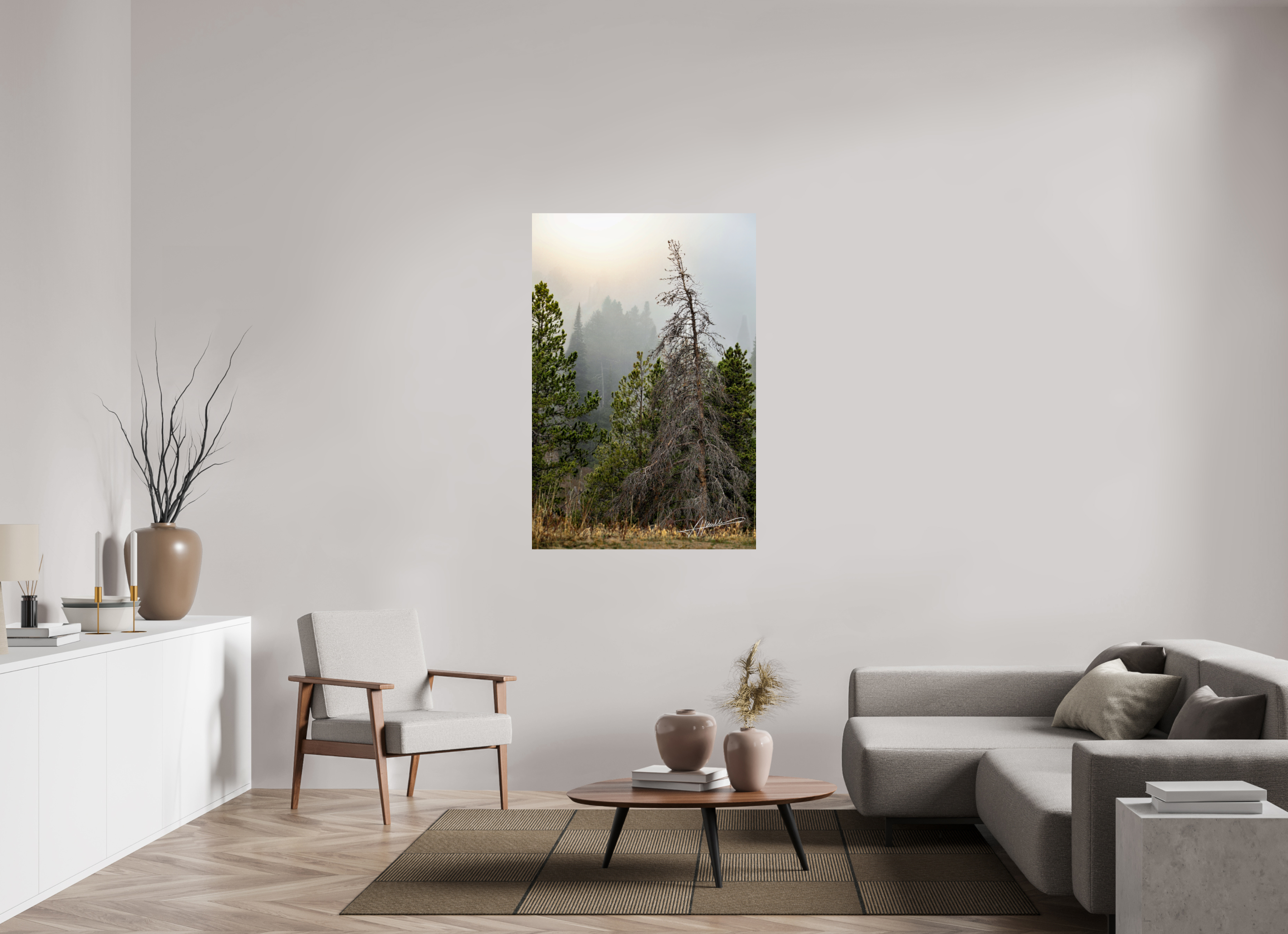36 x 54″, ChromaLuxe HD Metal The Lifting Fog