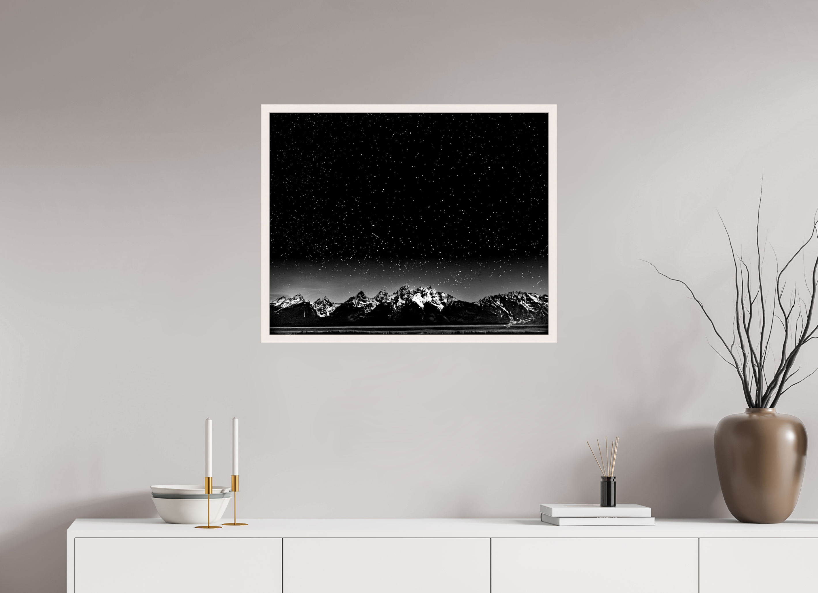 30 x 24″, Gallery Frame Midnight in the Rockies