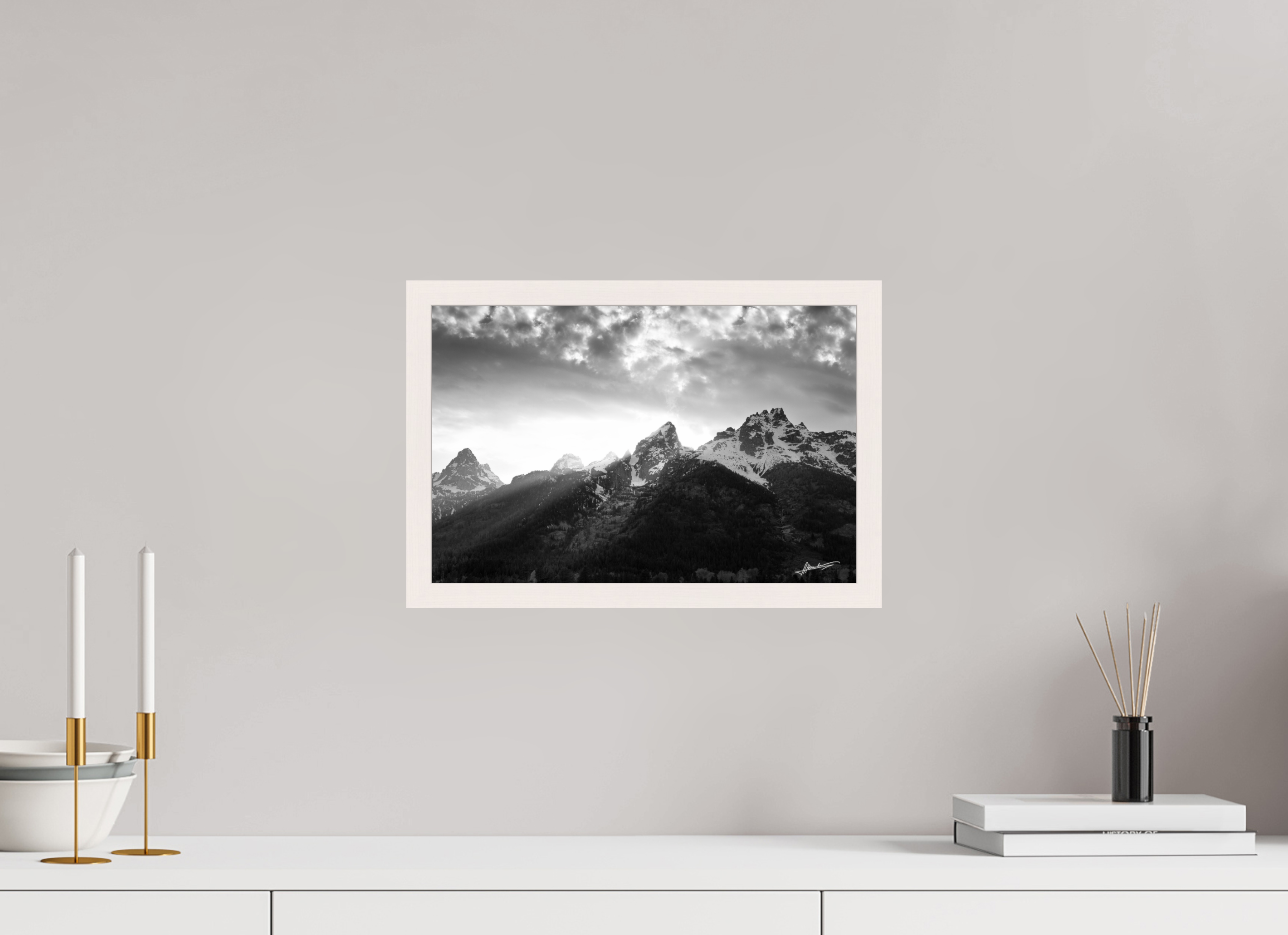 15 x 10″, Gallery Frame Nostalgic Tetons