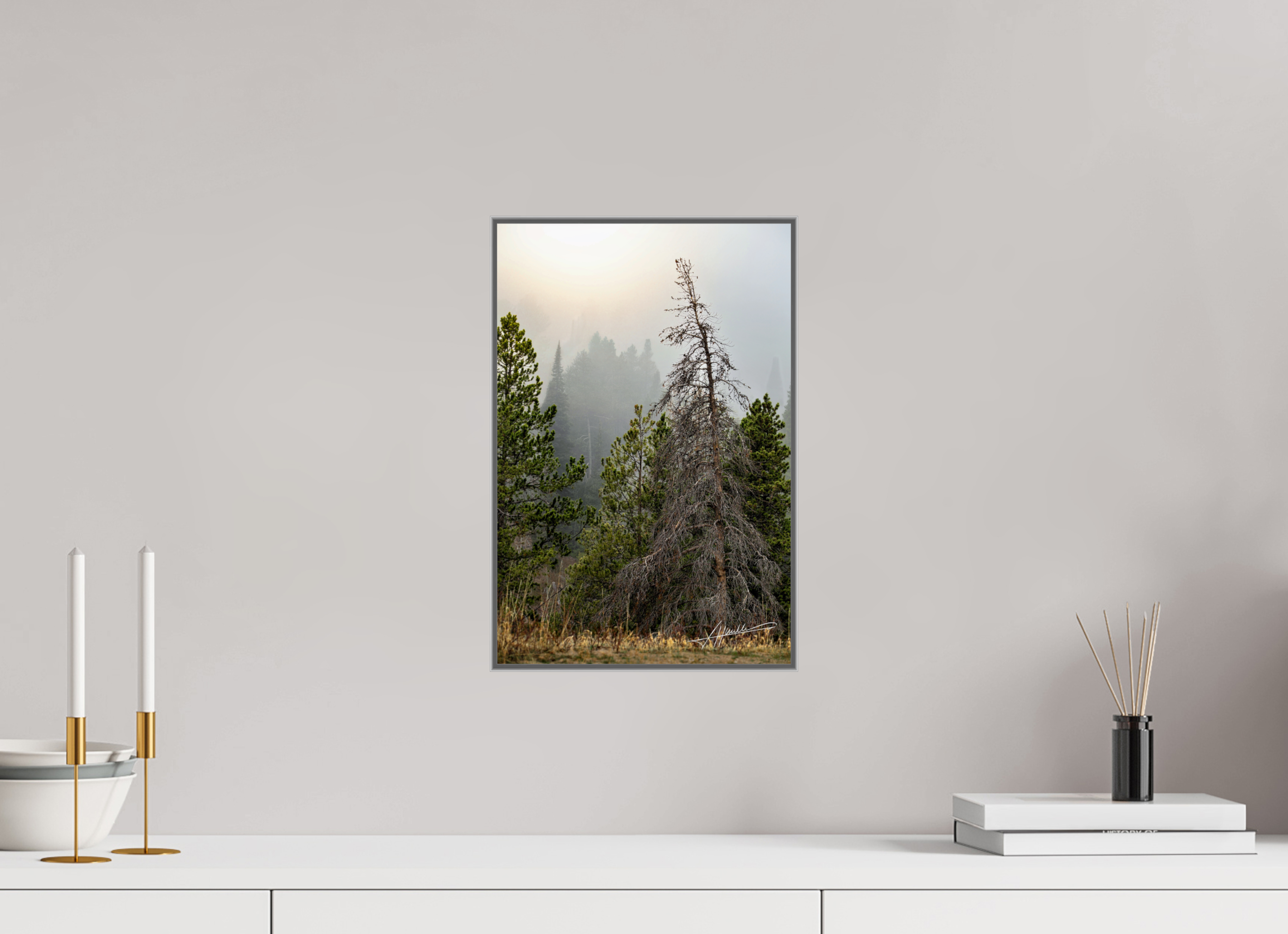 10 x 15″, Aluminum ArtBox The Lifting Fog