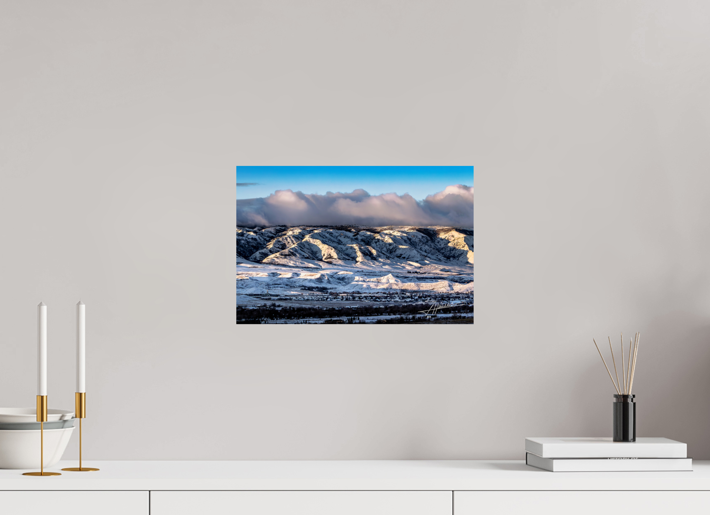 15 x 10″, Photo Print On Fuji Crystal DP II Sunset After a Snow Storm