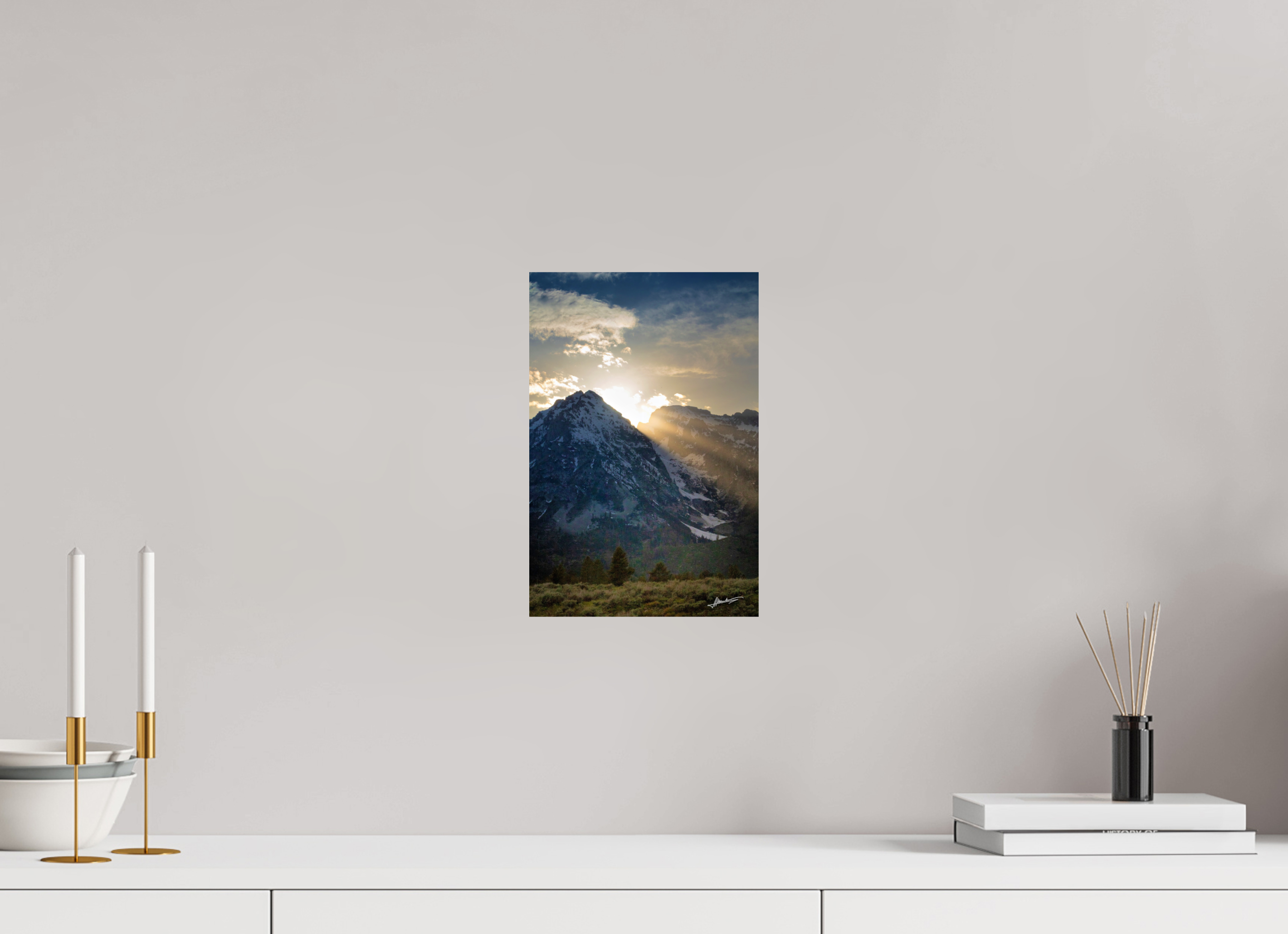 8 x 12″, Metallic Photo Print On Fuji Crystal Pearl Light on the Valley
