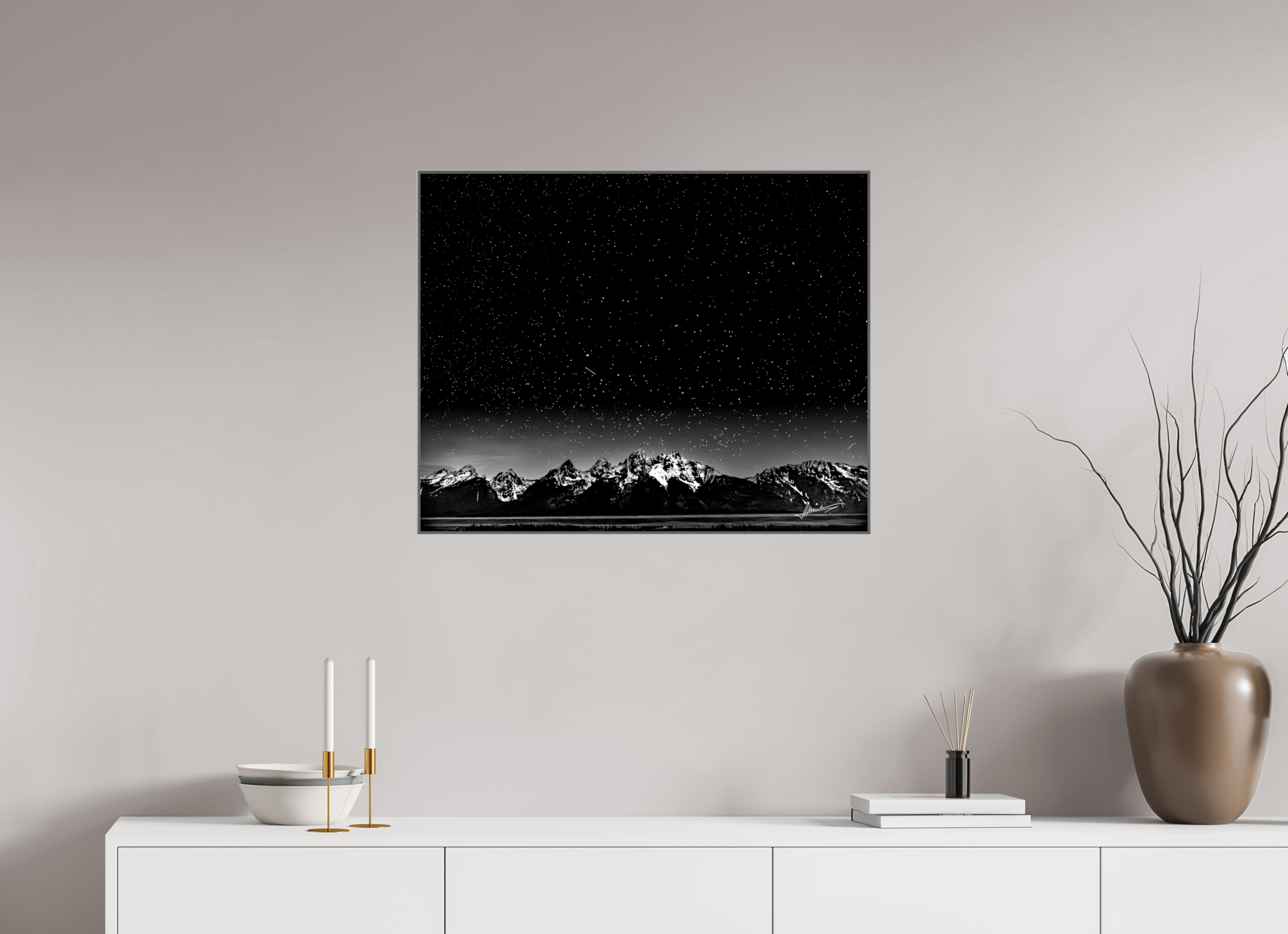 30 x 24″, Aluminum ArtBox Midnight in the Rockies
