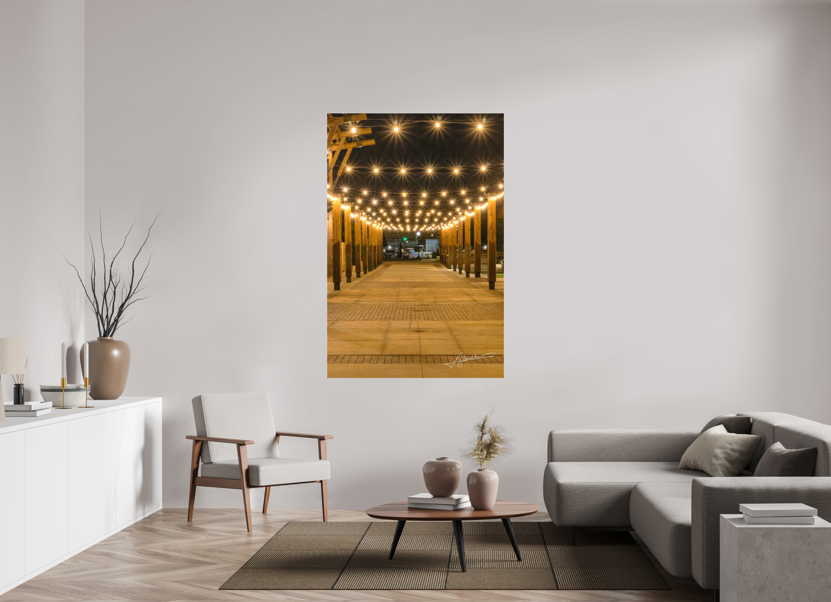 44 x 66″, Photo Print Under Acrylic Glass Guiding Lights