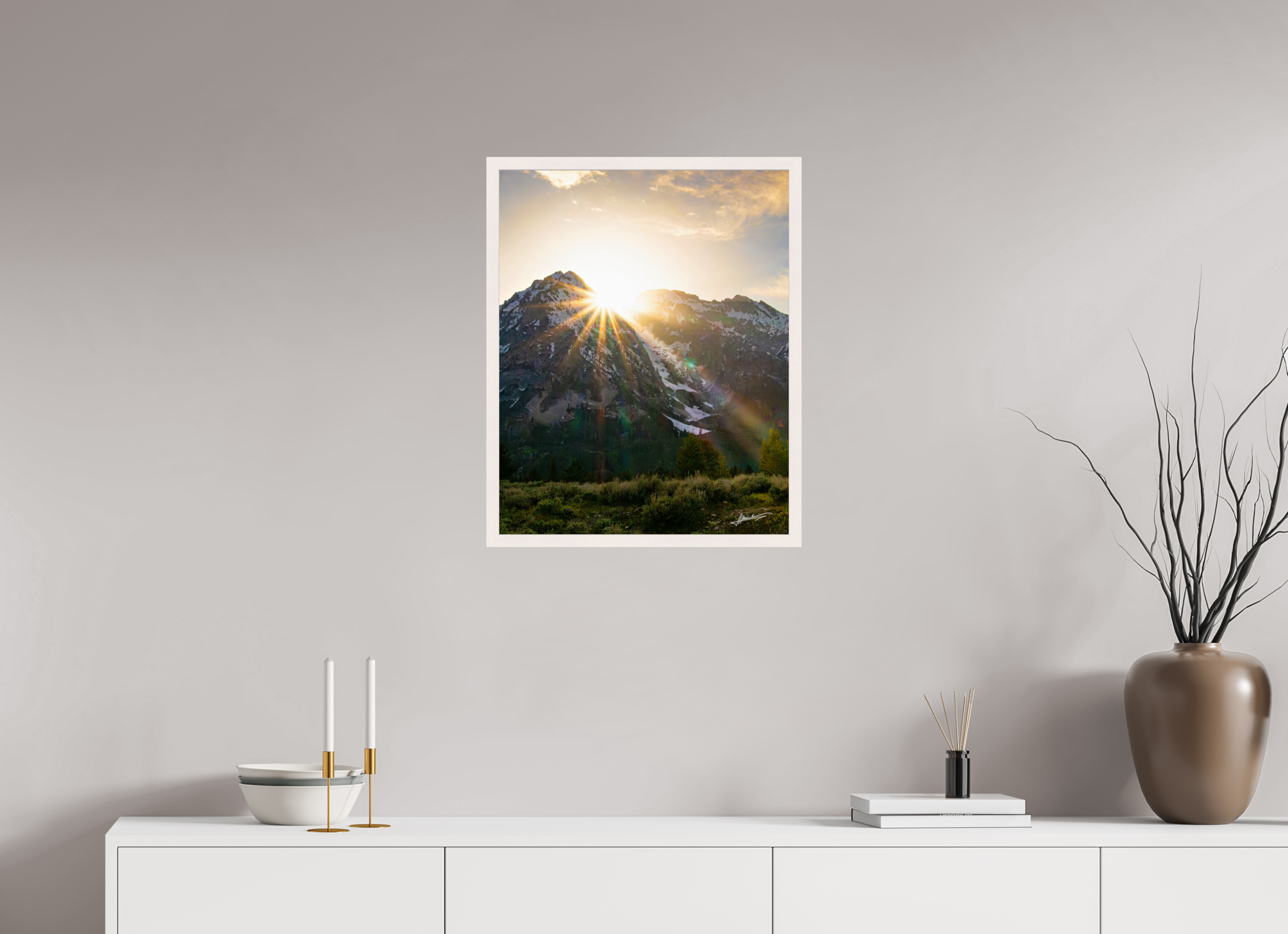 20 x 25″, Gallery Frame The Last Ray