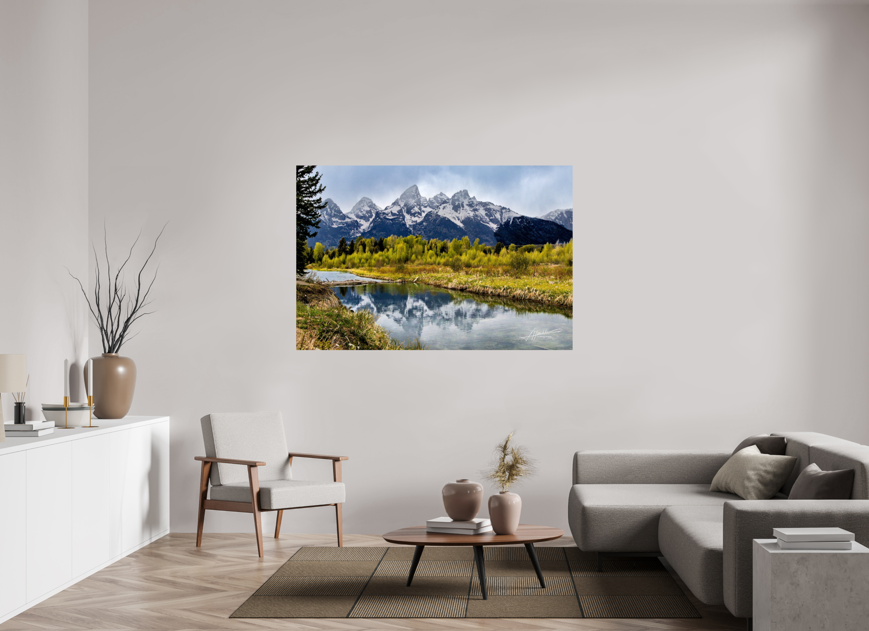 66 x 44″, Photo Print On Fujiflex High Gloss Reflecting Peaks