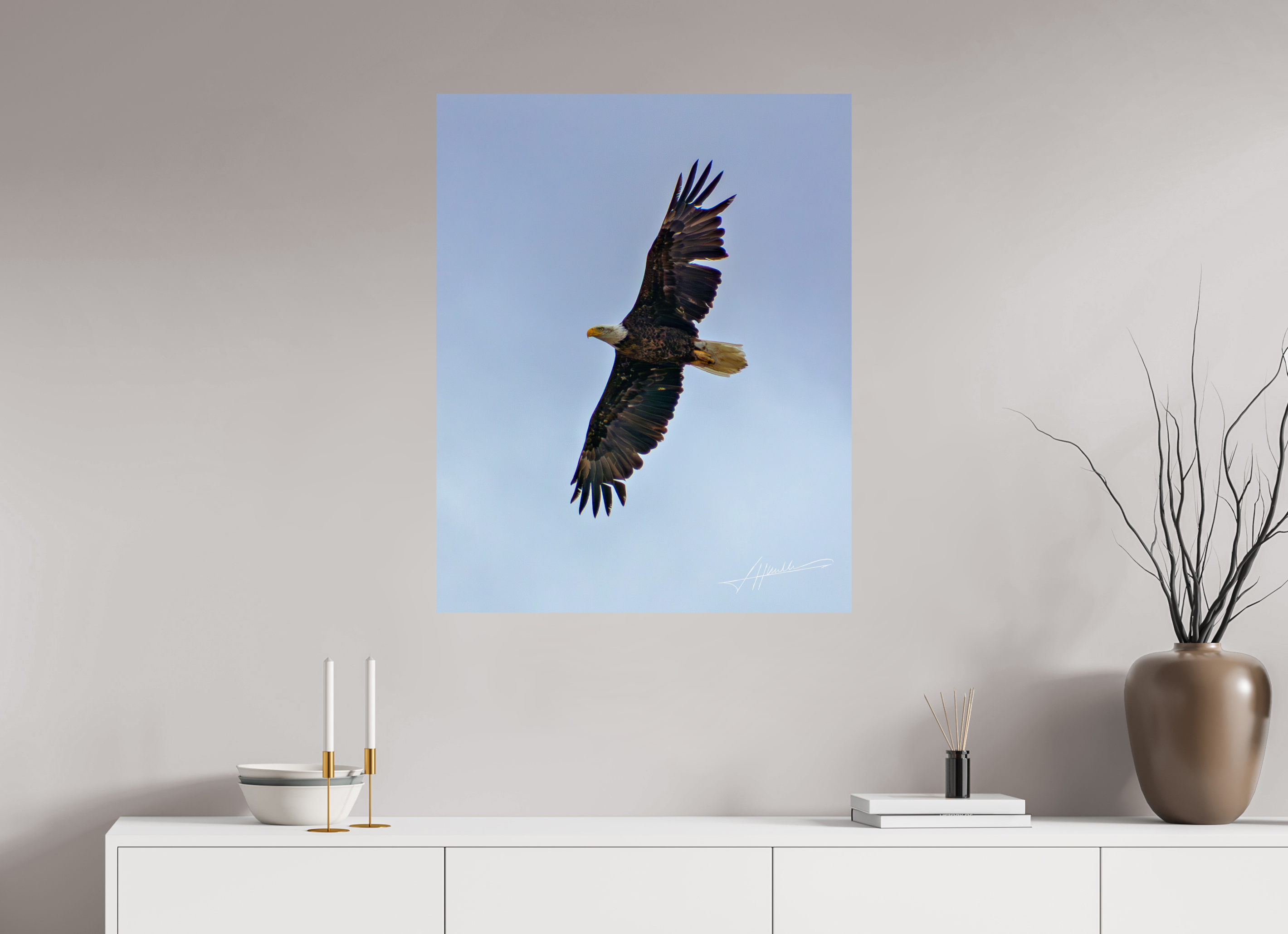 28 x 35″, ChromaLuxe HD Metal Wings Spread
