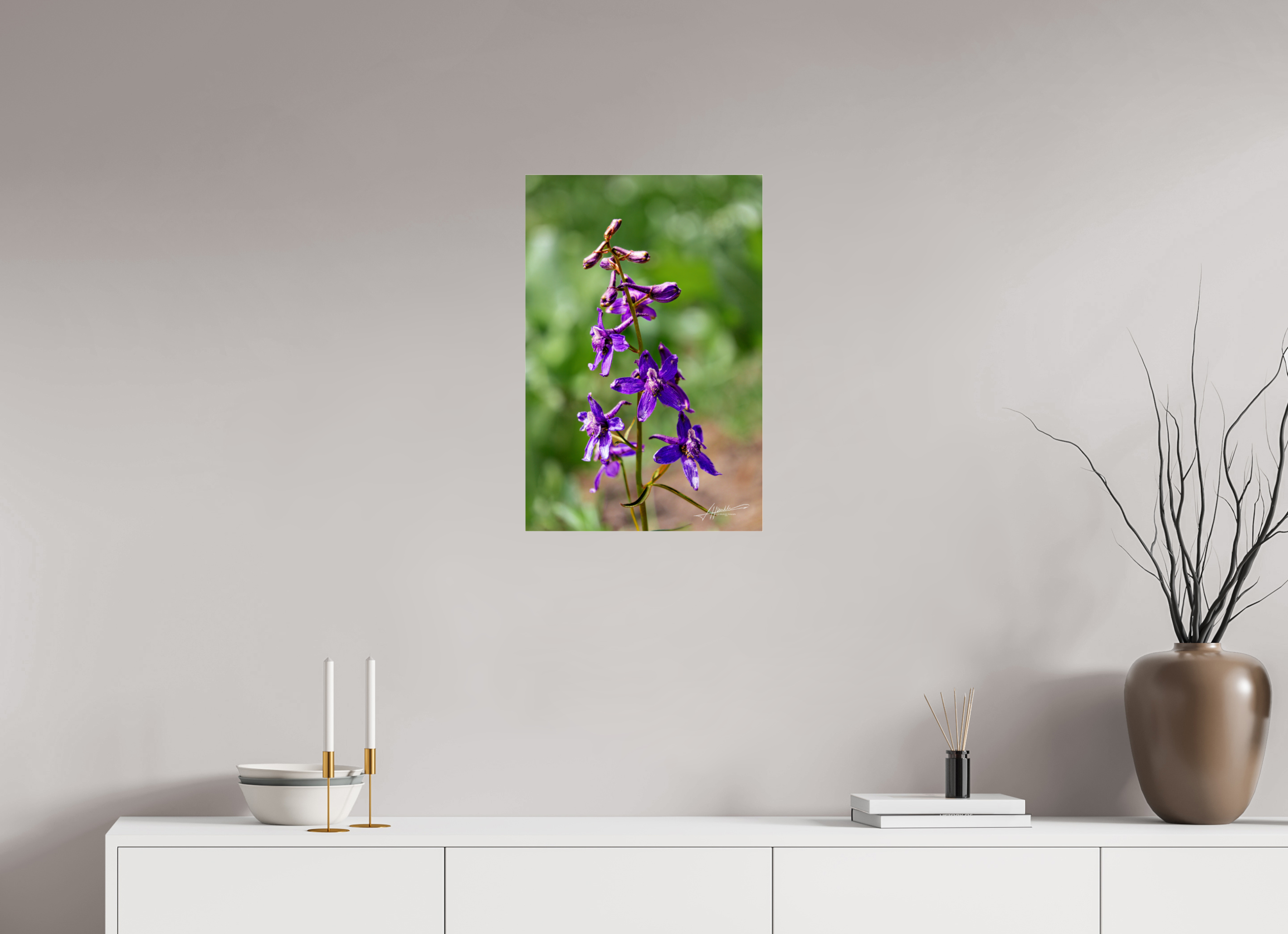 16 x 24″, Metallic Under Acrylic Spring In Bloom