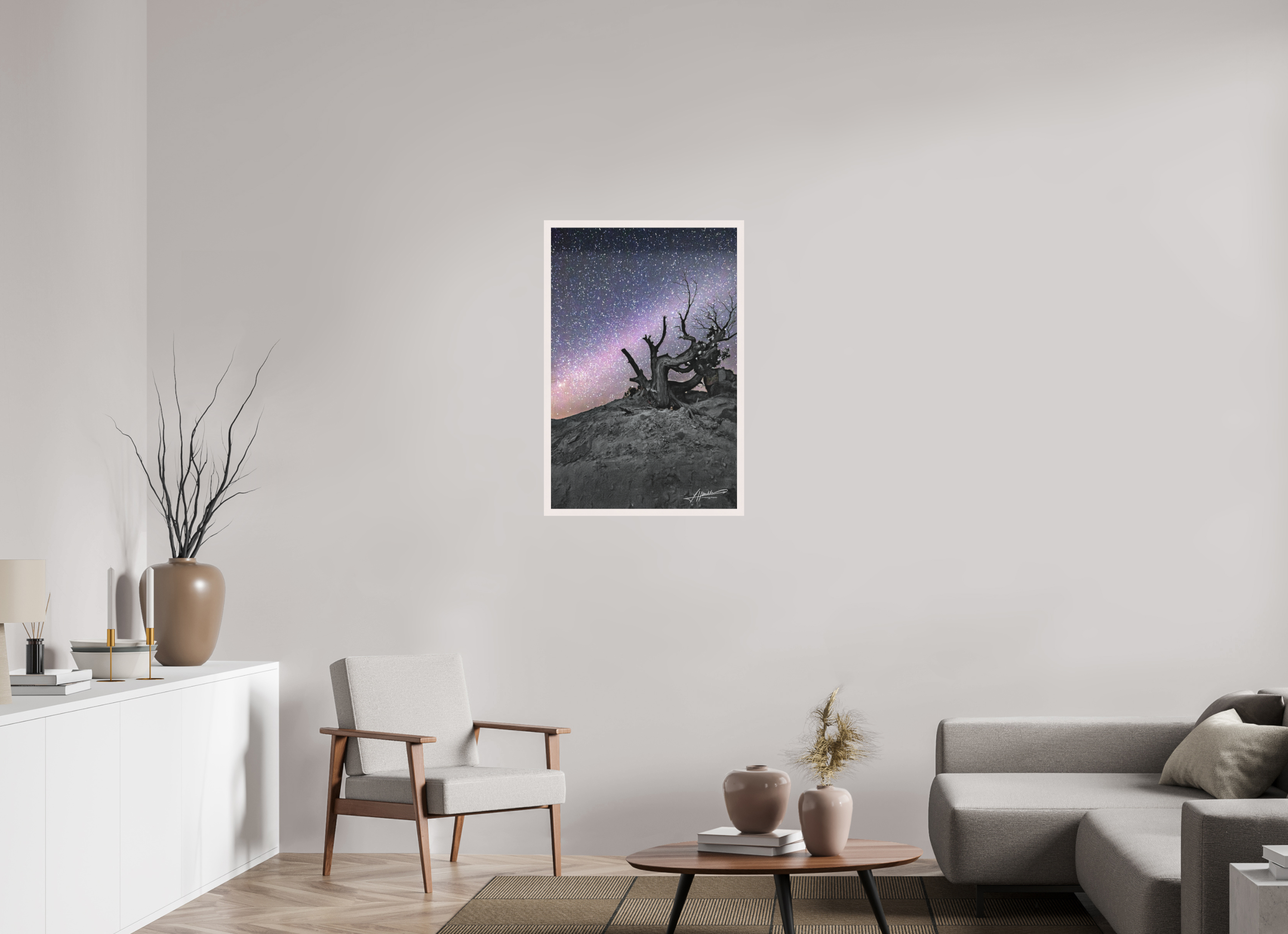 24 x 36″, Shadow Box Frame Reaching the Milky Way