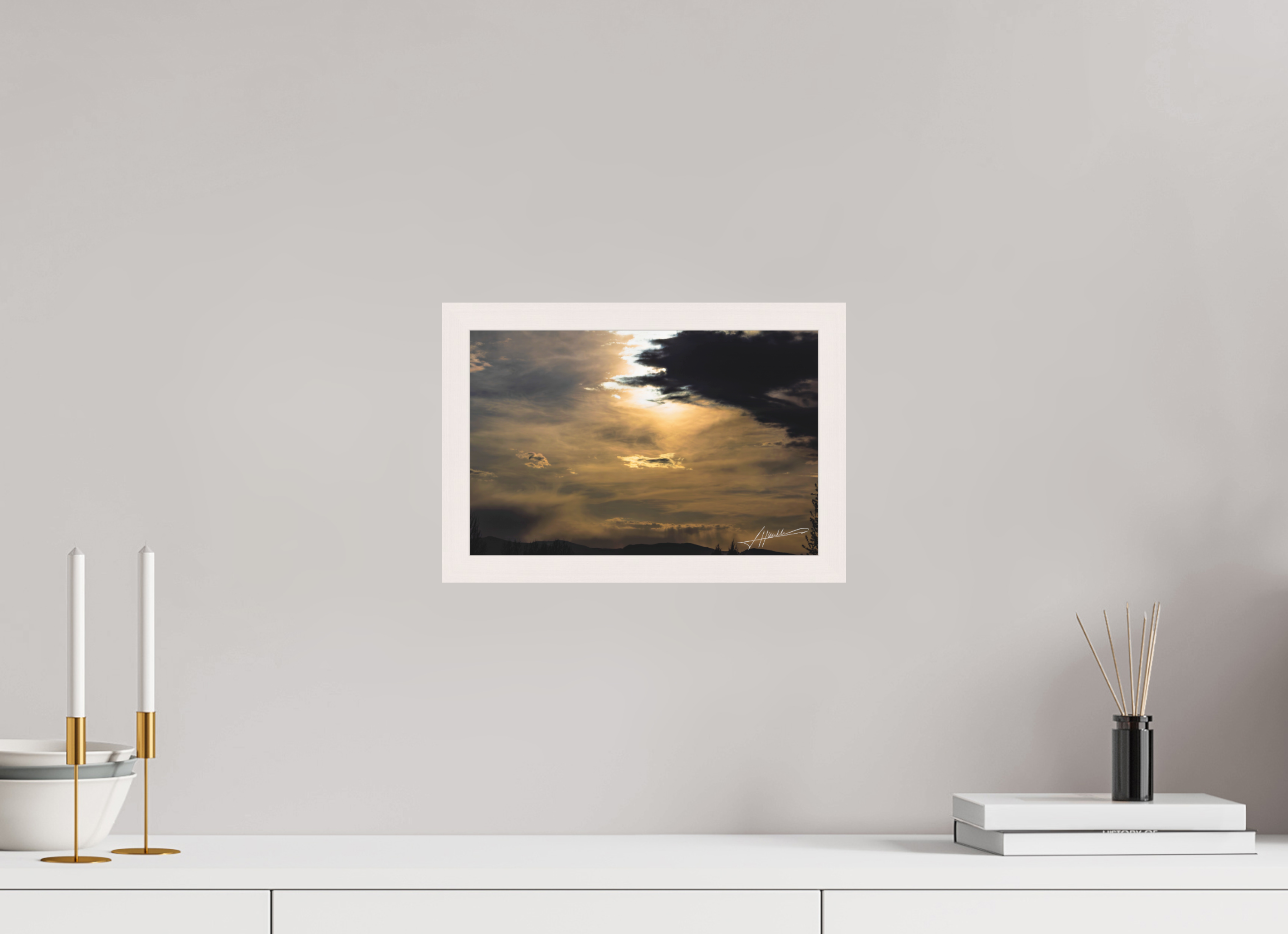 12 x 8″, Shadow Box Frame Silver Lining