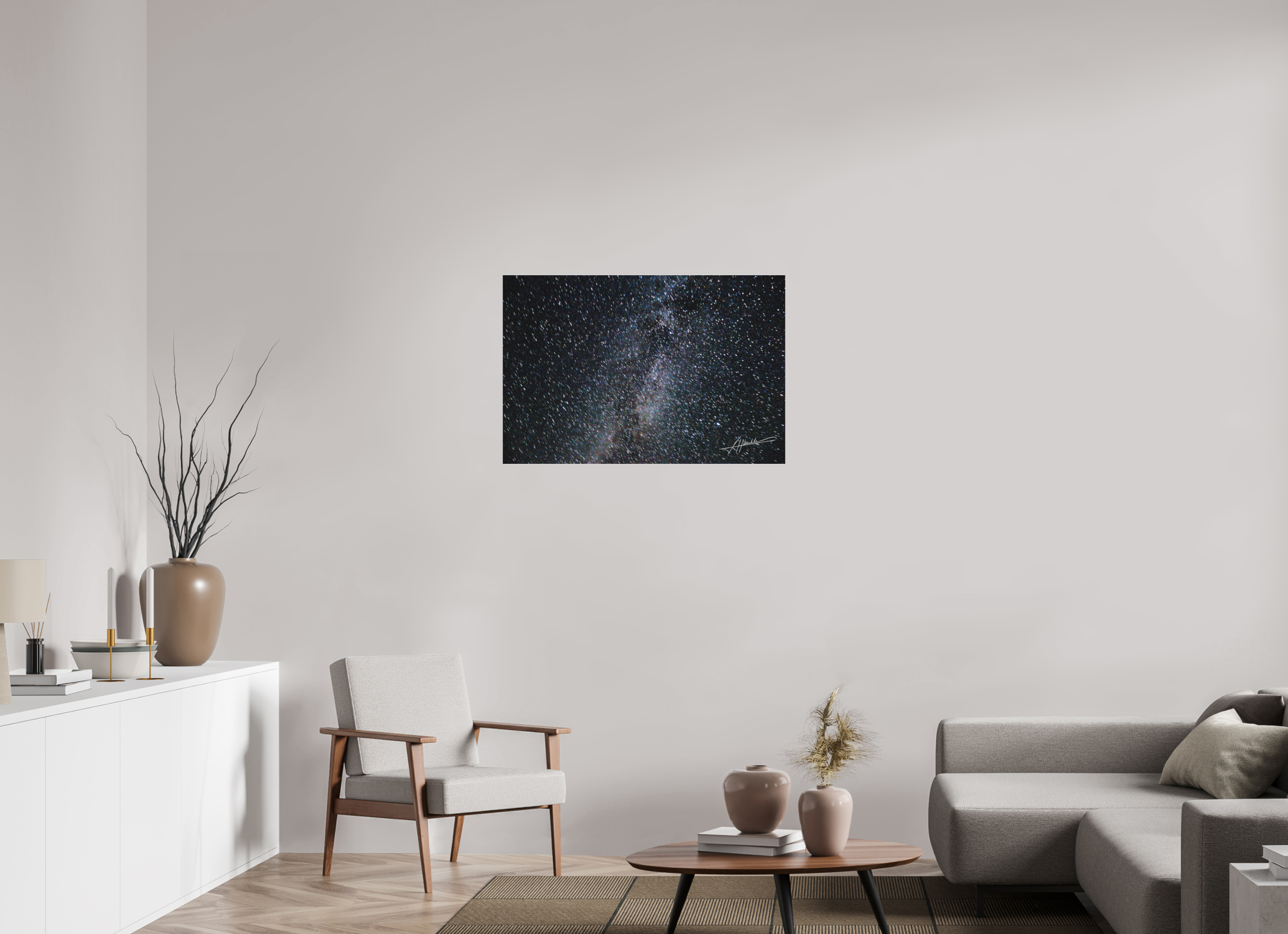 36 x 24″, Fine Pigment Under Acrylic Milky Way Galaxy