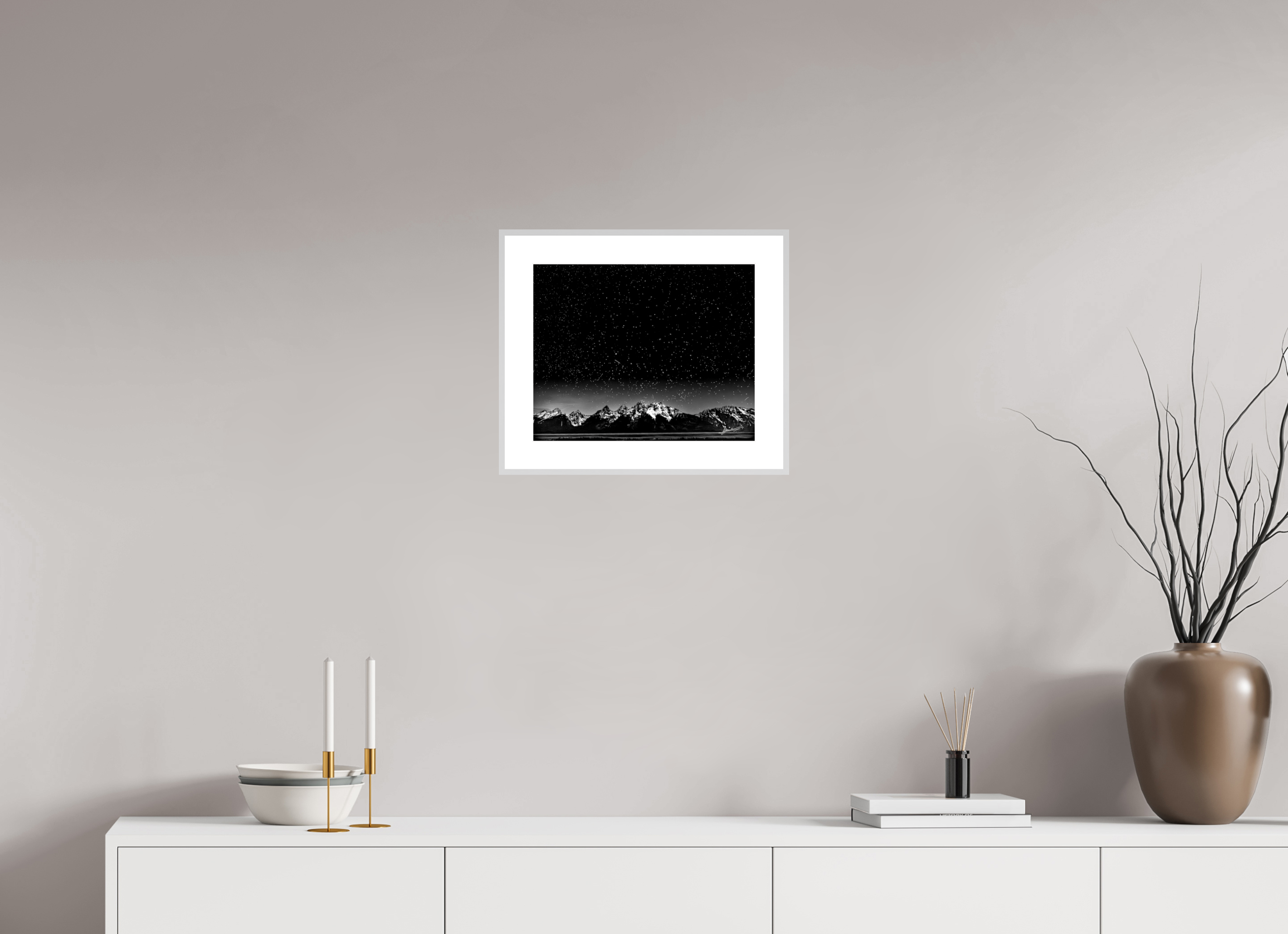 15 x 12″, Changeable Magnetic Frame Midnight in the Rockies
