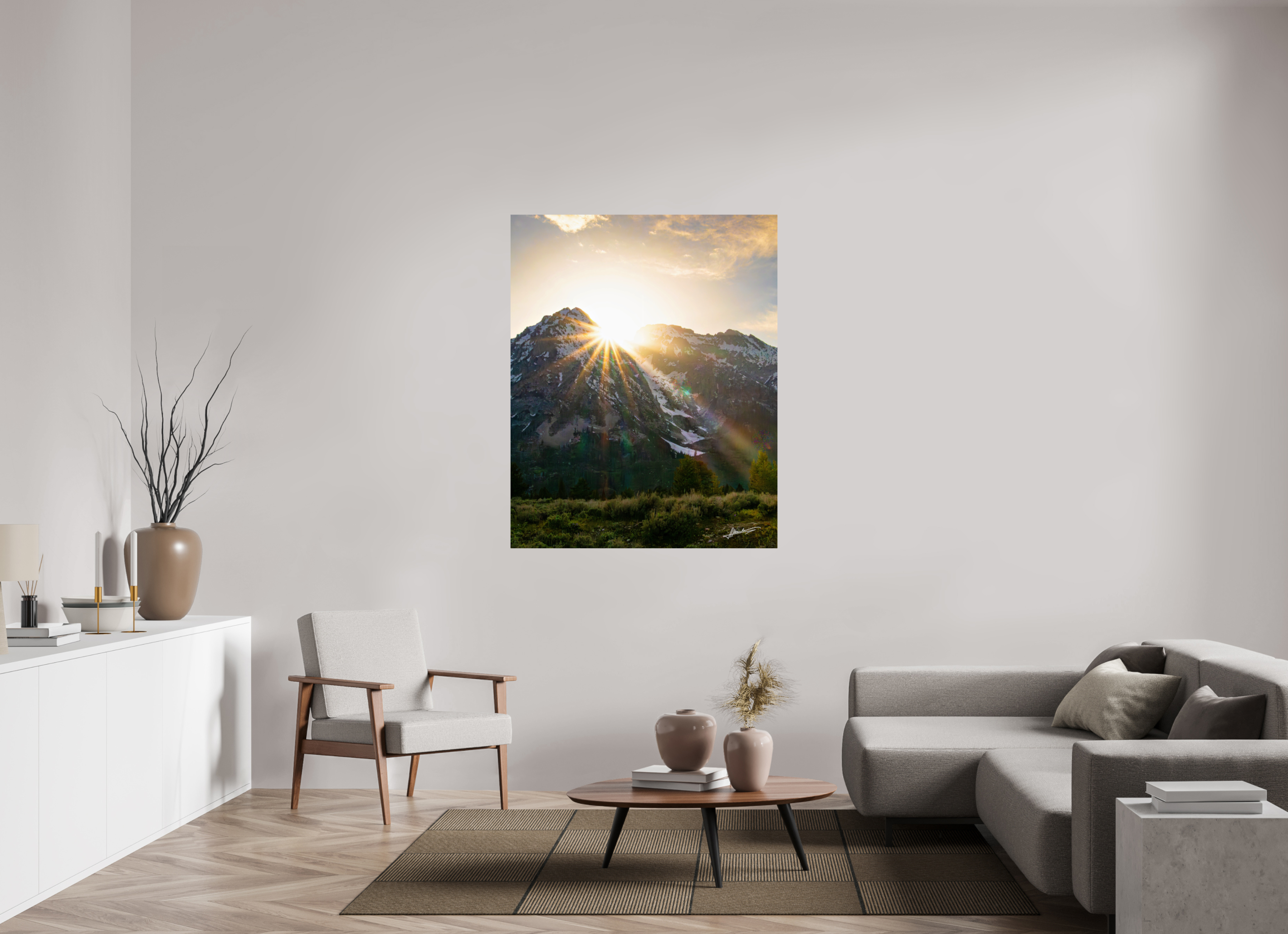 43 x 53.7″, Photo Print On Fujiflex High Gloss The Last Ray