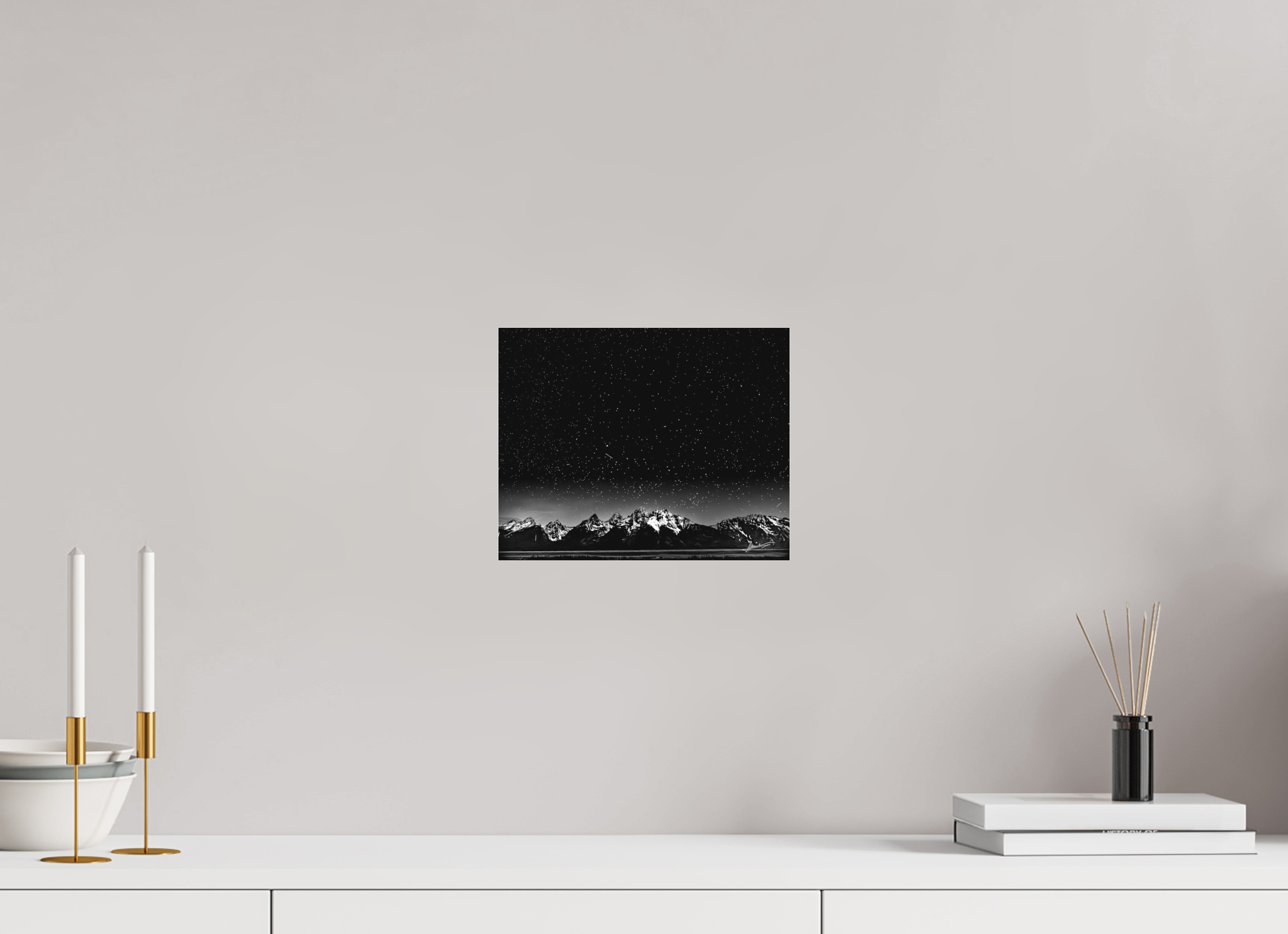 10 x 8″, Ilford BW Acrylic Midnight in the Rockies