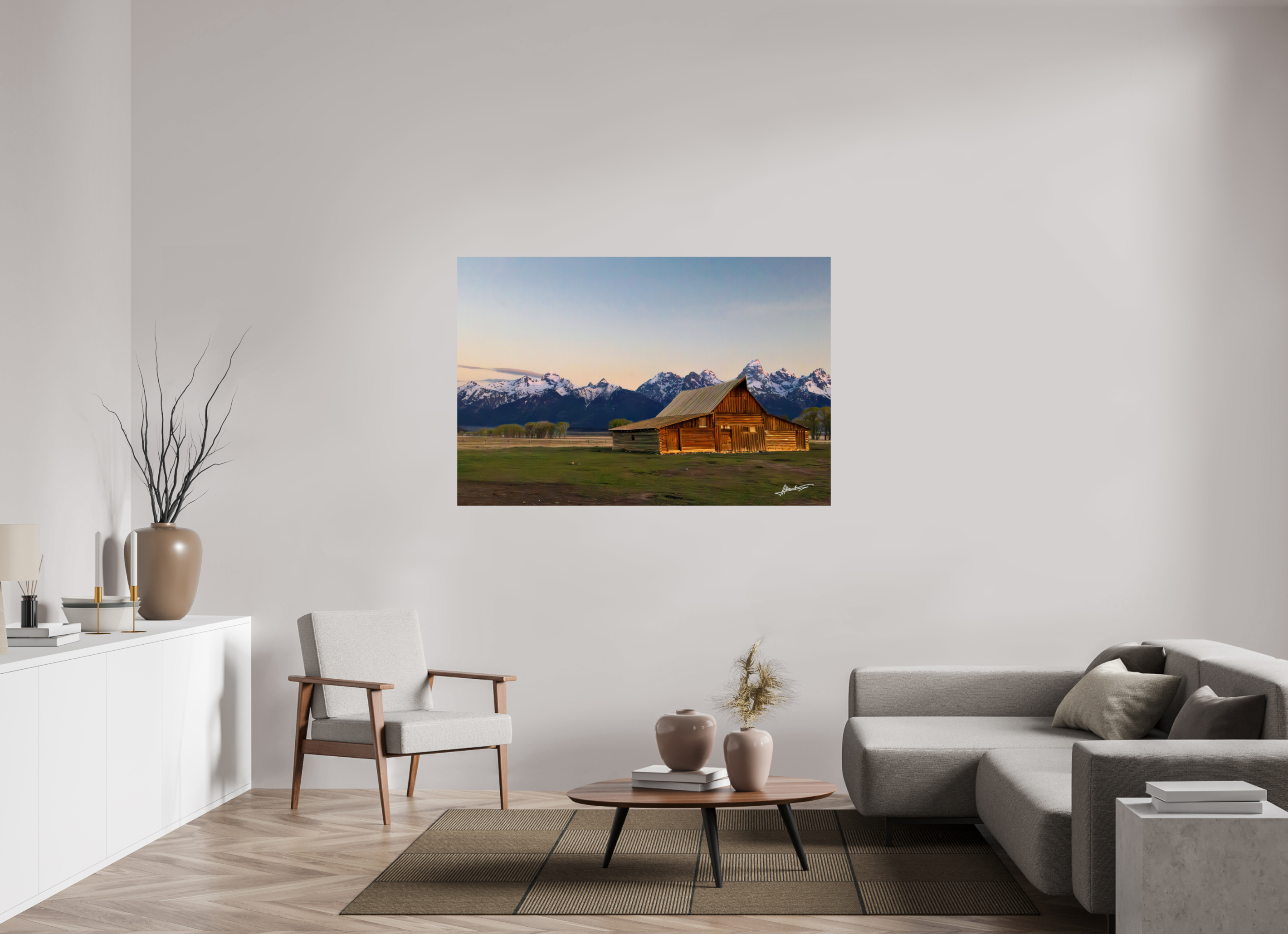 60 x 40″, ChromaLuxe HD Metal Sunrise on the T.A. Barn