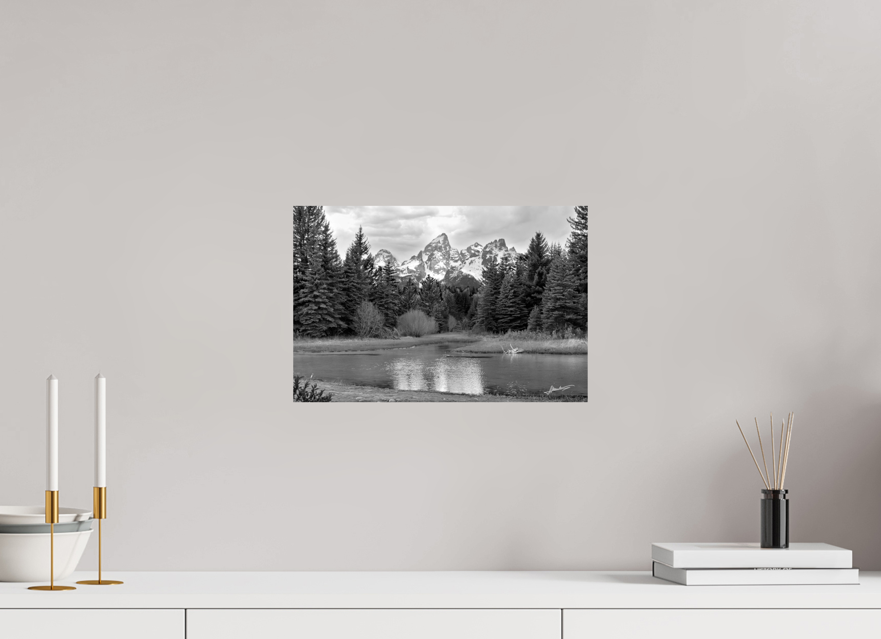 15 x 10″, Photo Print On Ilford Baryta Paper Mountain Reflection