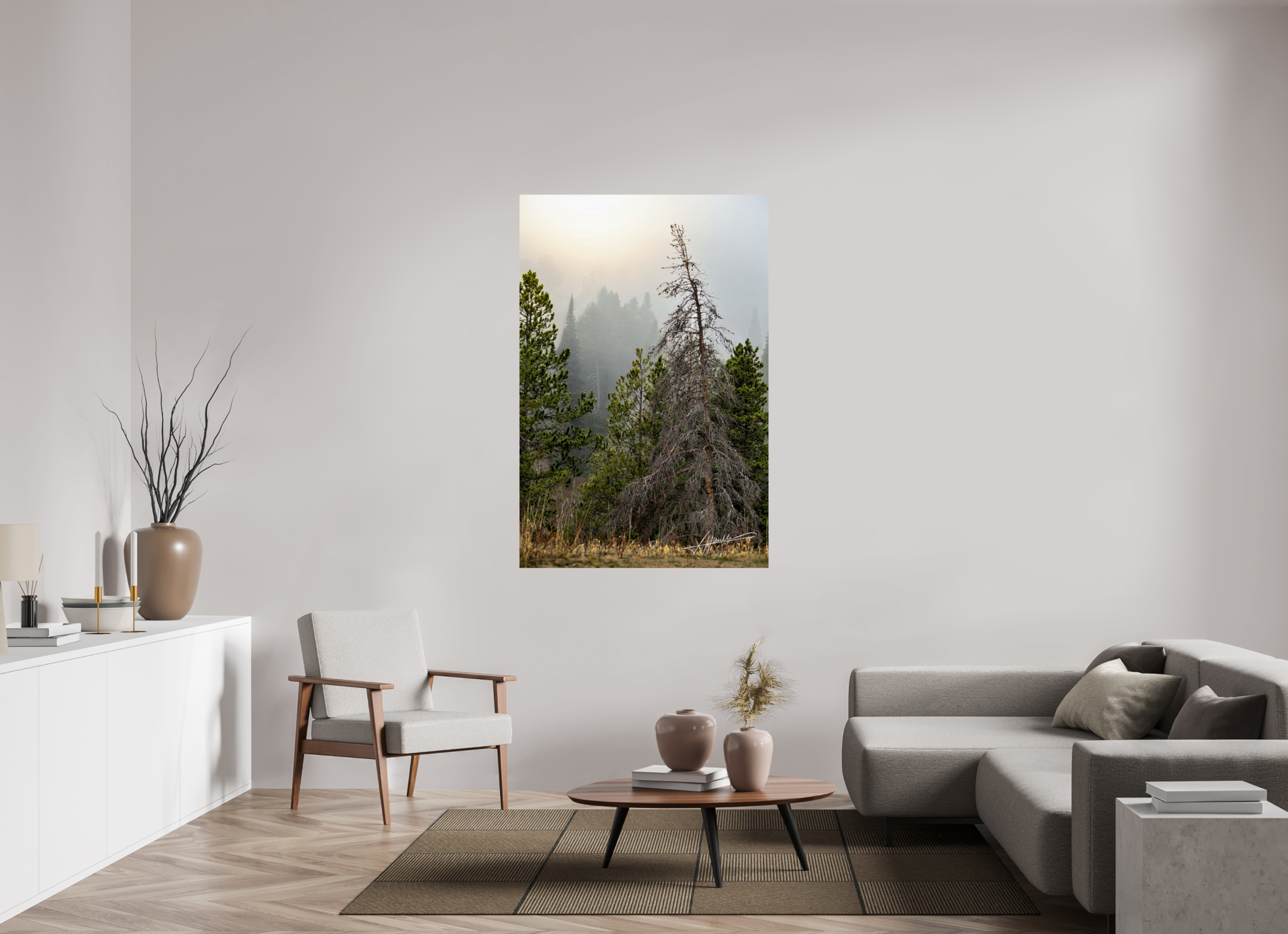 40 x 60″, ChromaLuxe HD Metal The Lifting Fog