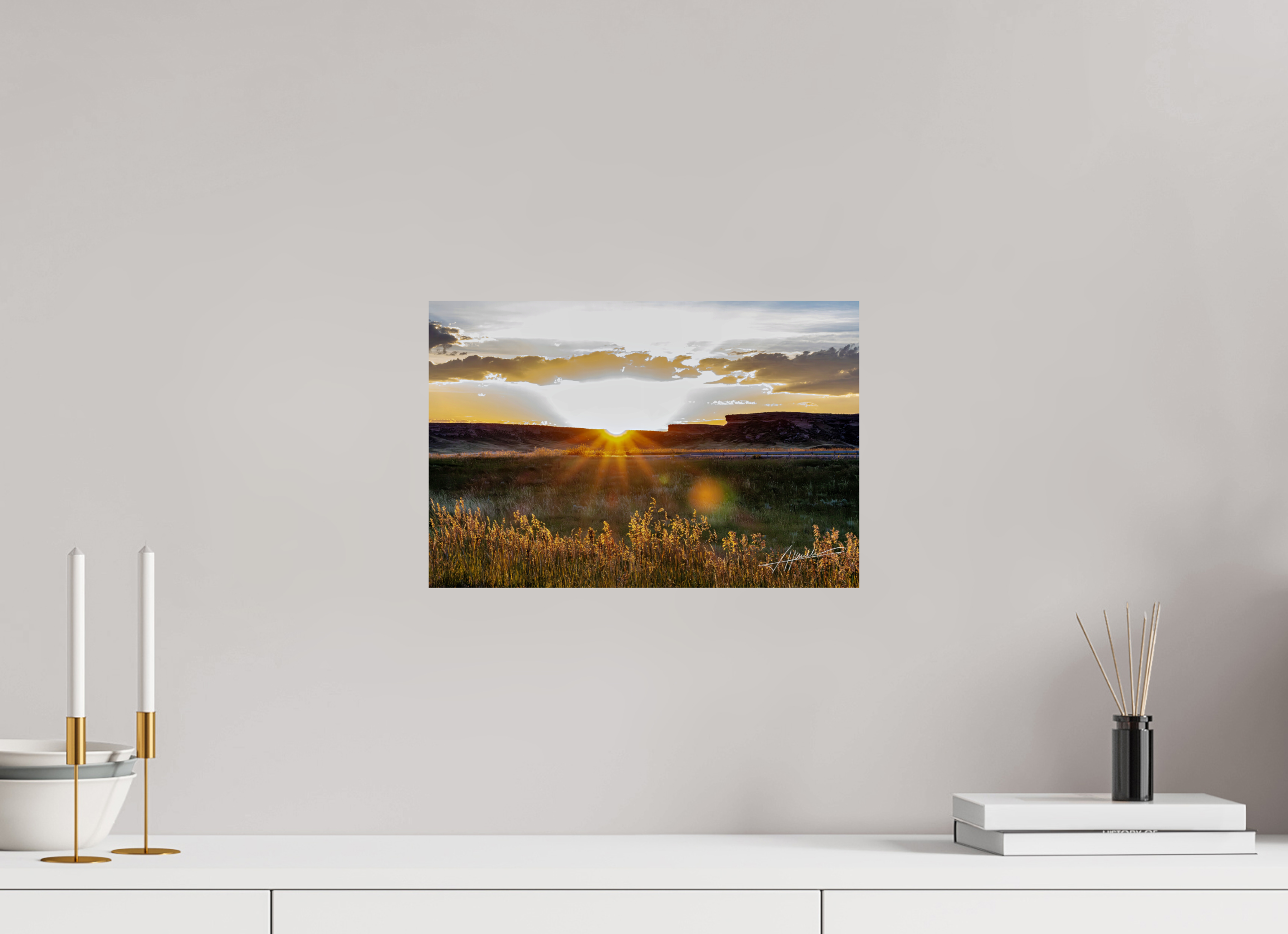 15 x 10″, Photo Print On Fujiflex High Gloss Sunrise on the Planes