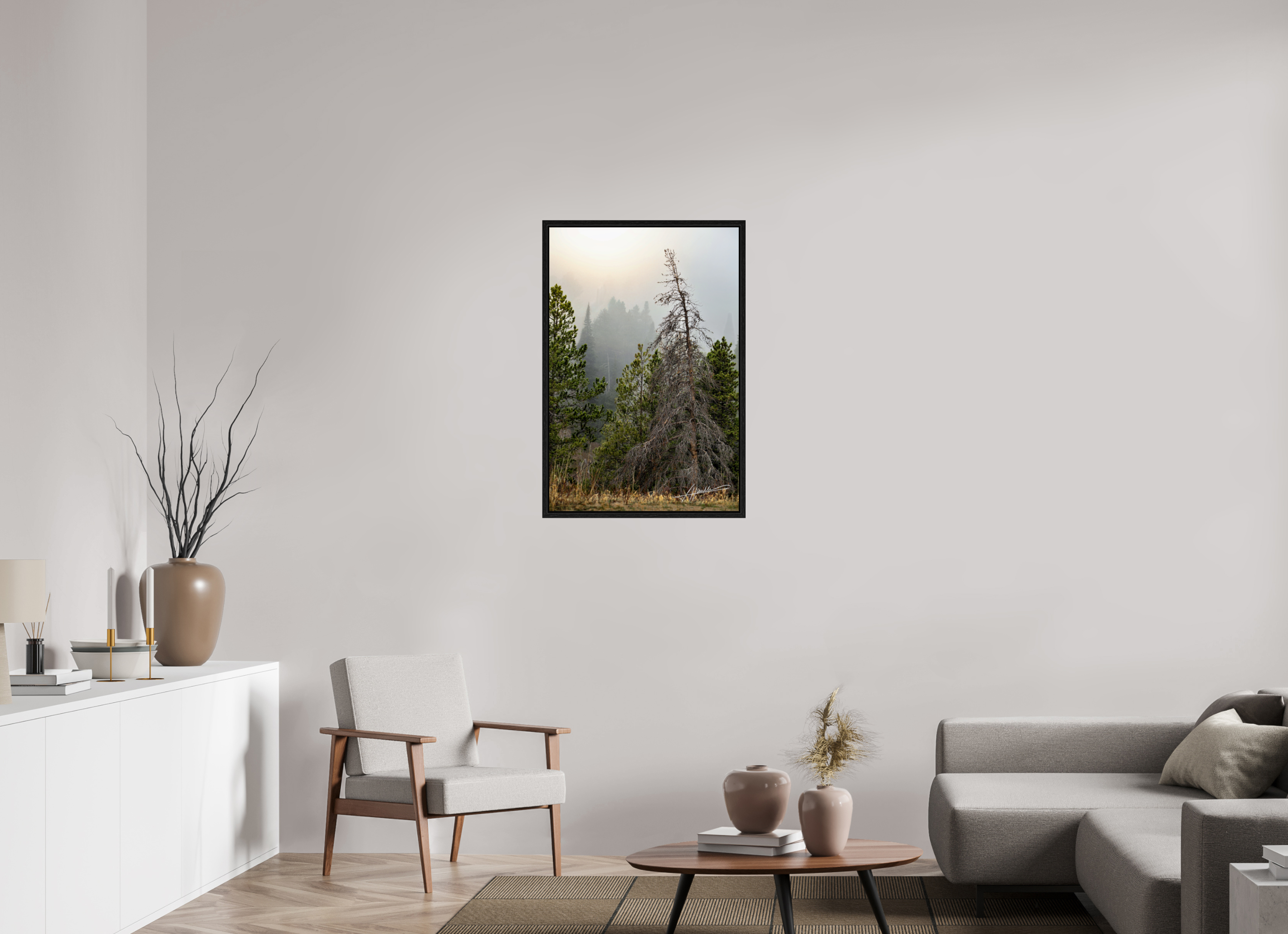 24 x 36″, Floater Frame The Lifting Fog