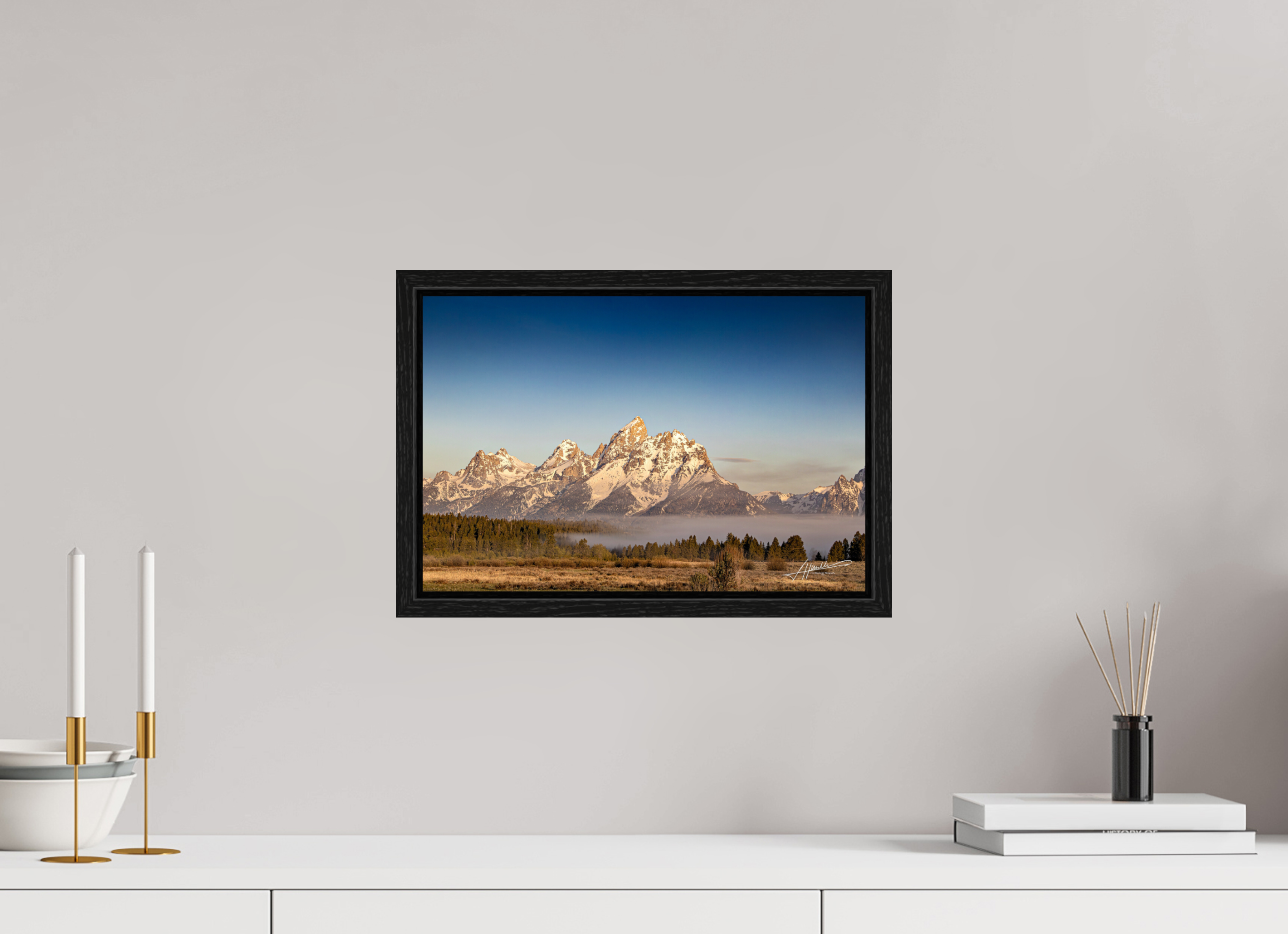 15 x 10″, Floater Frame Above the Fog