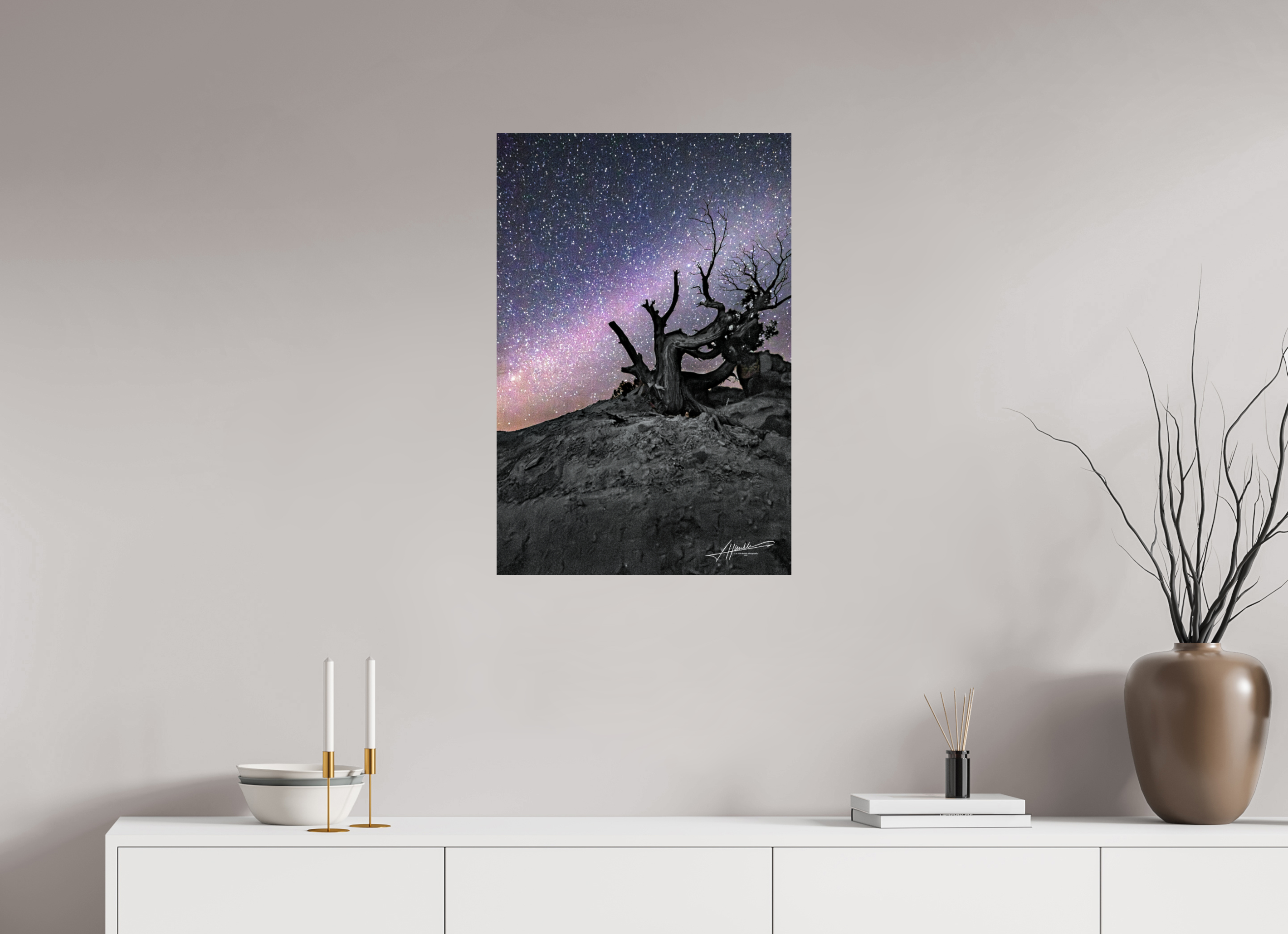 20 x 30″, Photo Print On Fujiflex High Gloss Reaching the Milky Way