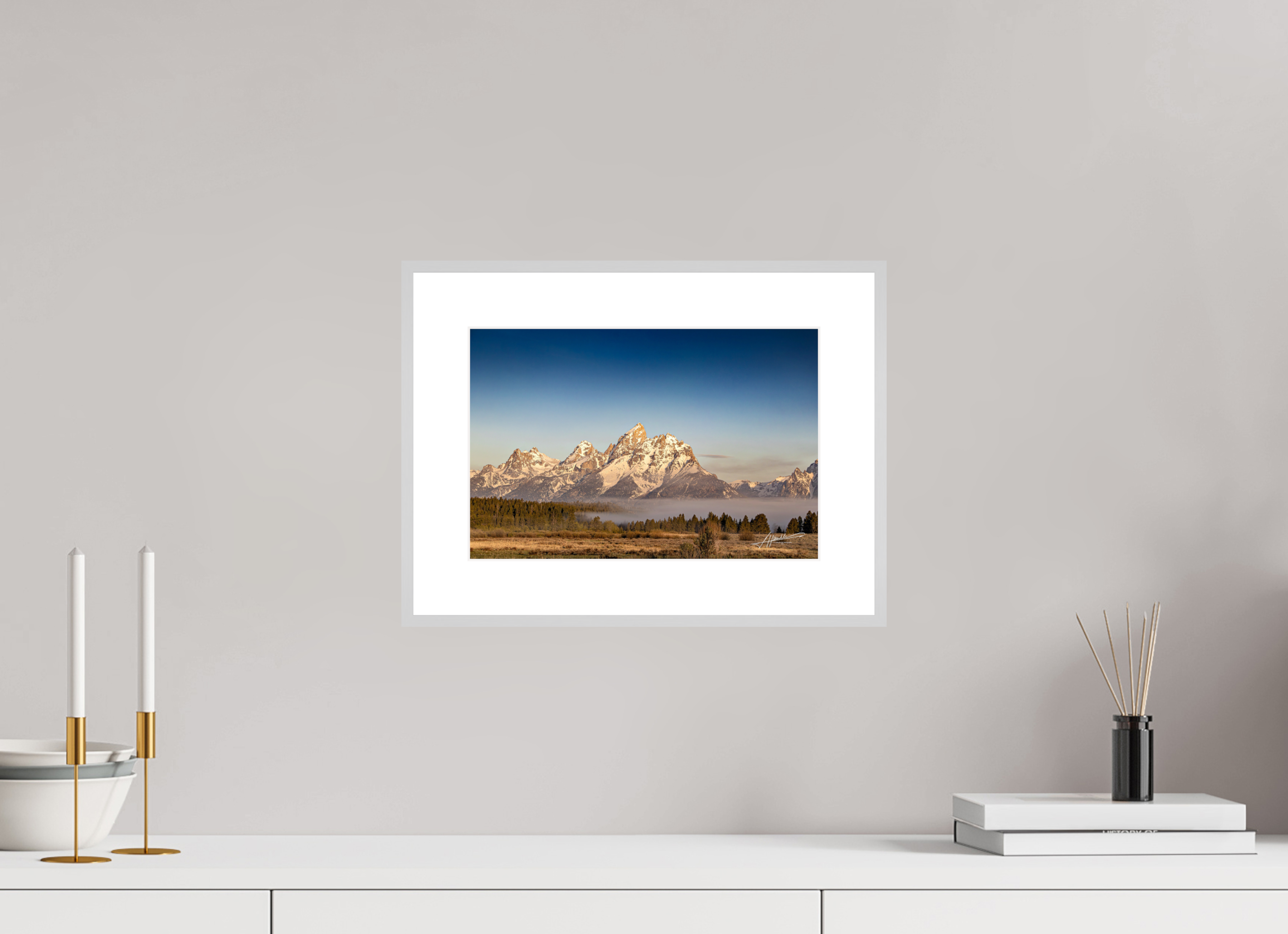 12 x 8″, Changeable Magnetic Frame Above the Fog