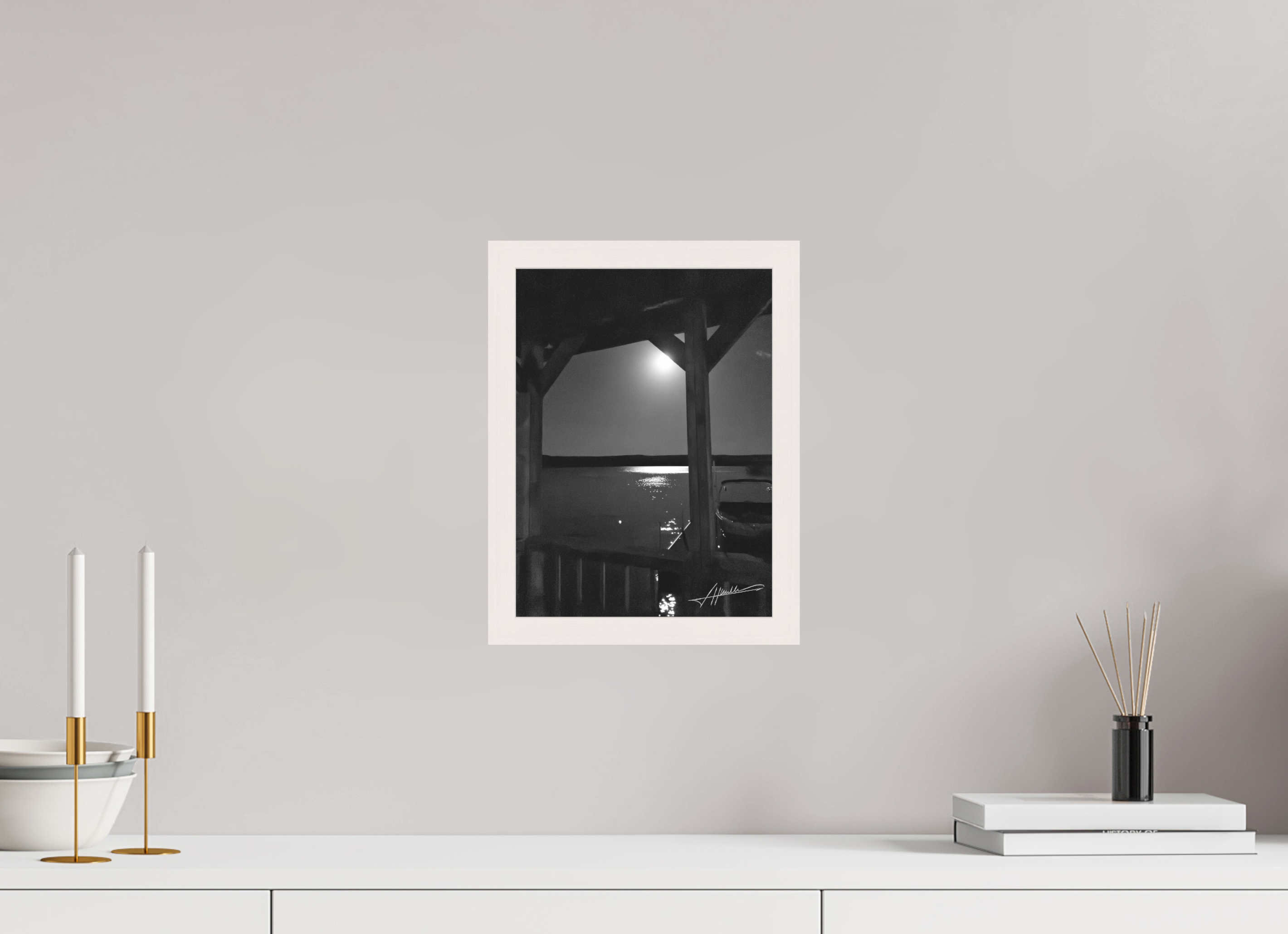 9 x 12″, Shadow Box Frame A Night on the Water
