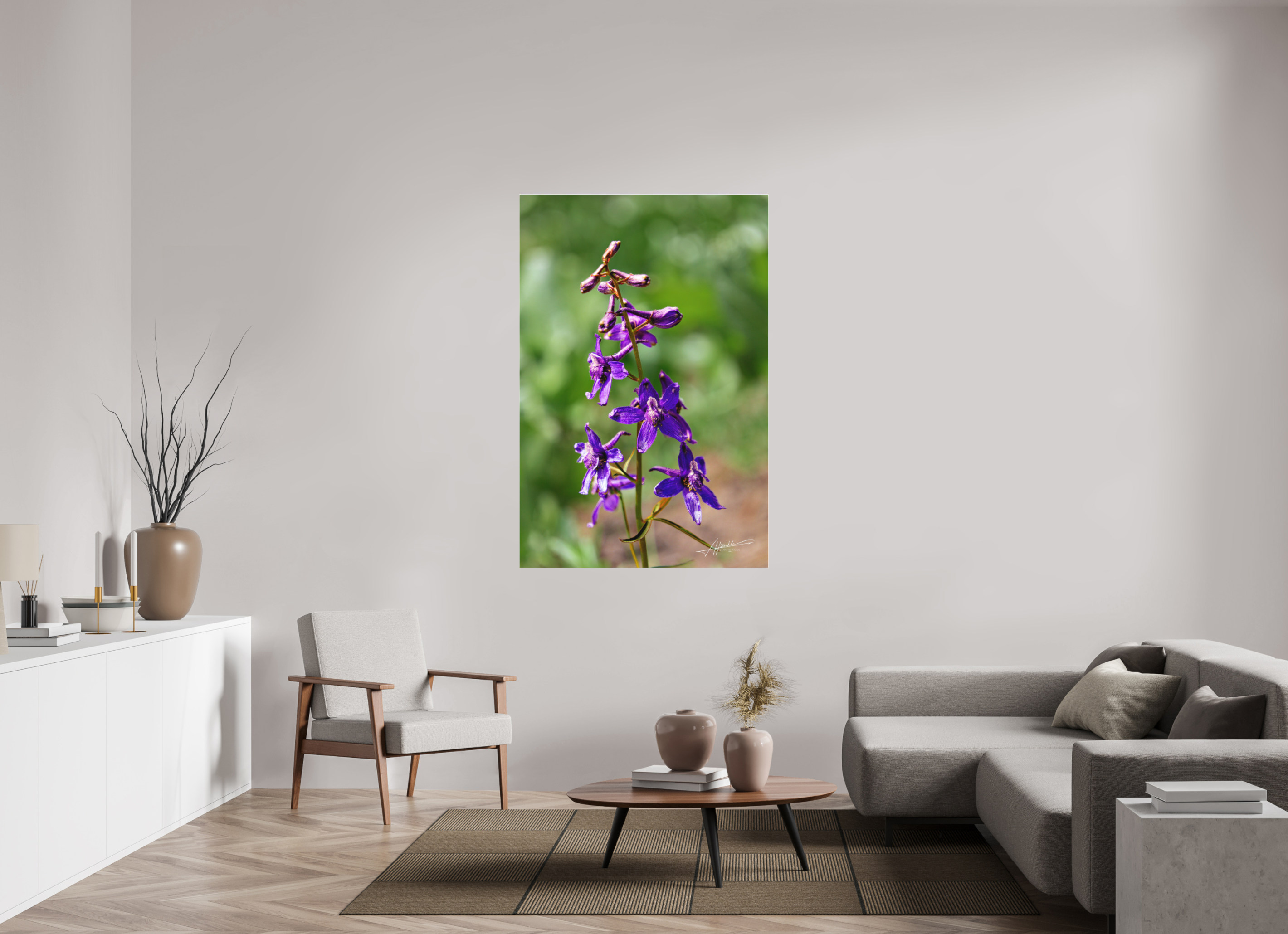 40 x 60″, Fine Pigment Under Acrylic Spring In Bloom