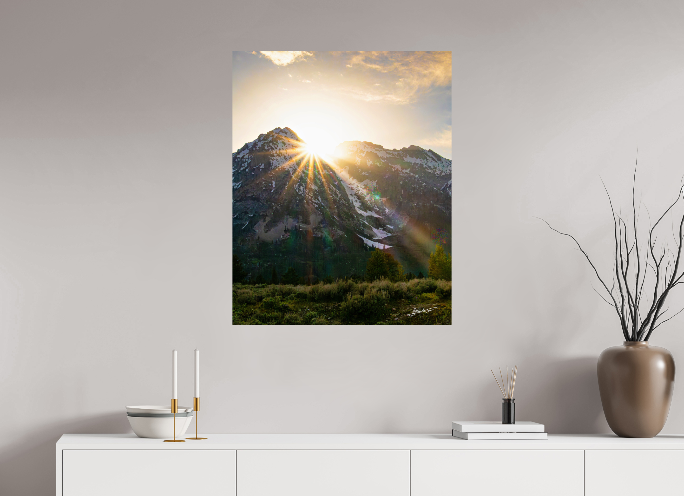 28 x 35″, Metallic Photo Print On Fuji Crystal Pearl The Last Ray