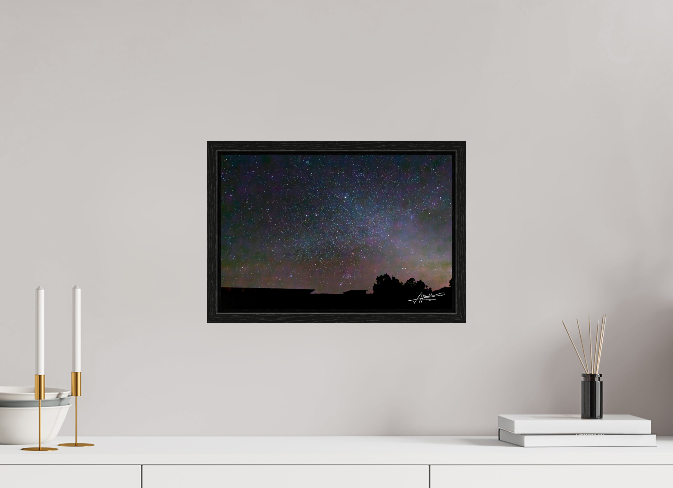 15 x 10″, Floater Frame Watching the Stars